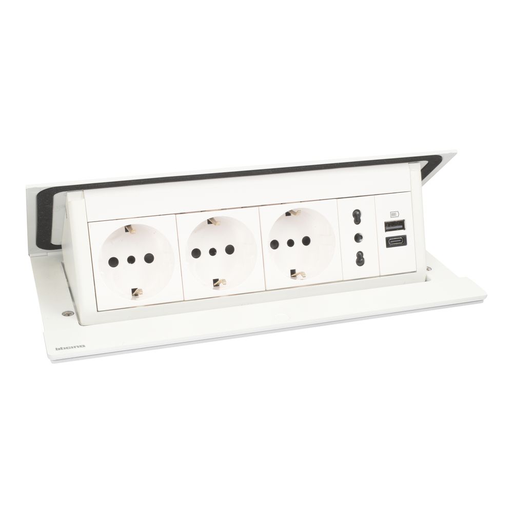 Pop-up - For flush mounting in furniture. Equipped with MatixGo functions. 8 modules  