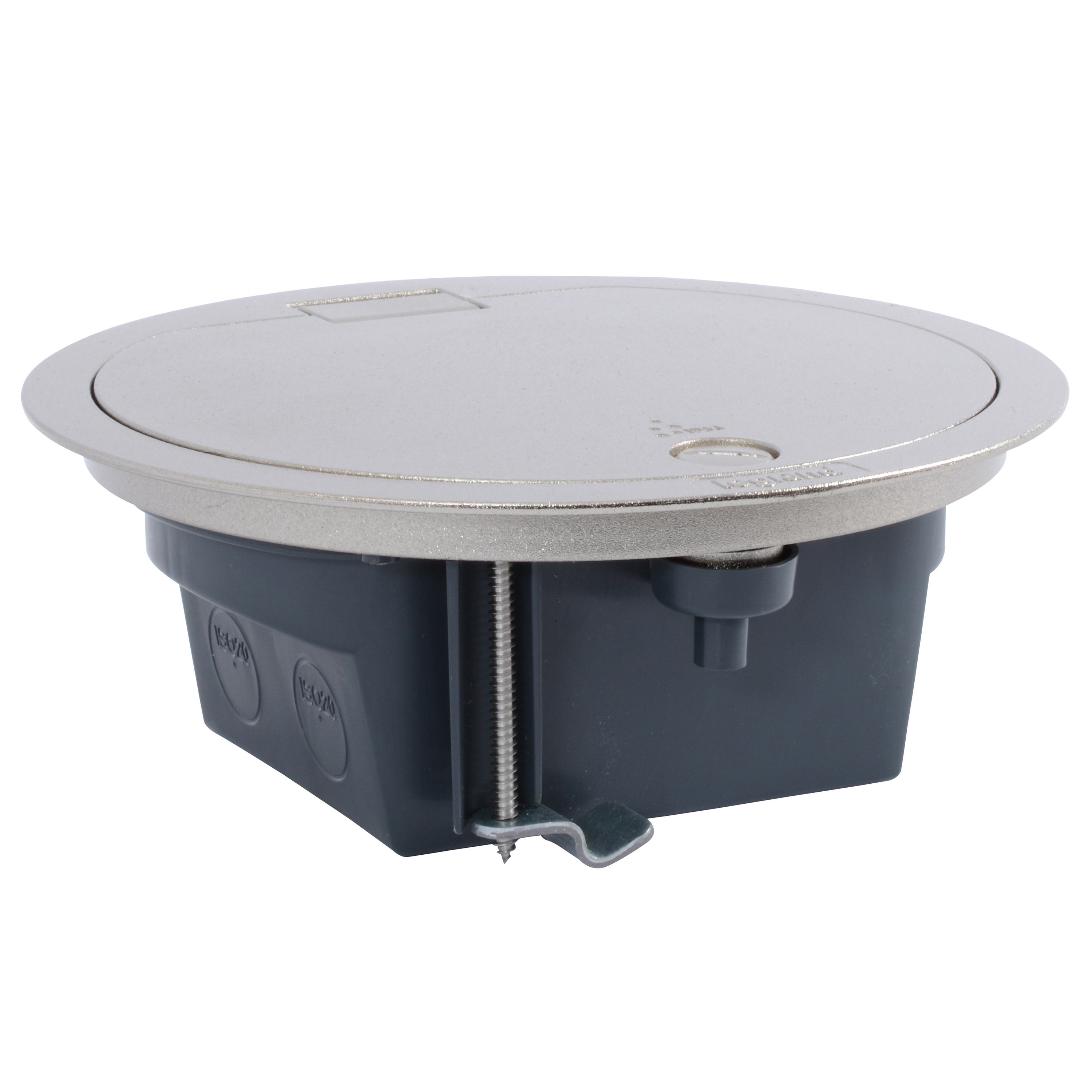 4 modules with hinged lid. IP66 (when lid is closed). Stainless steel finish.
