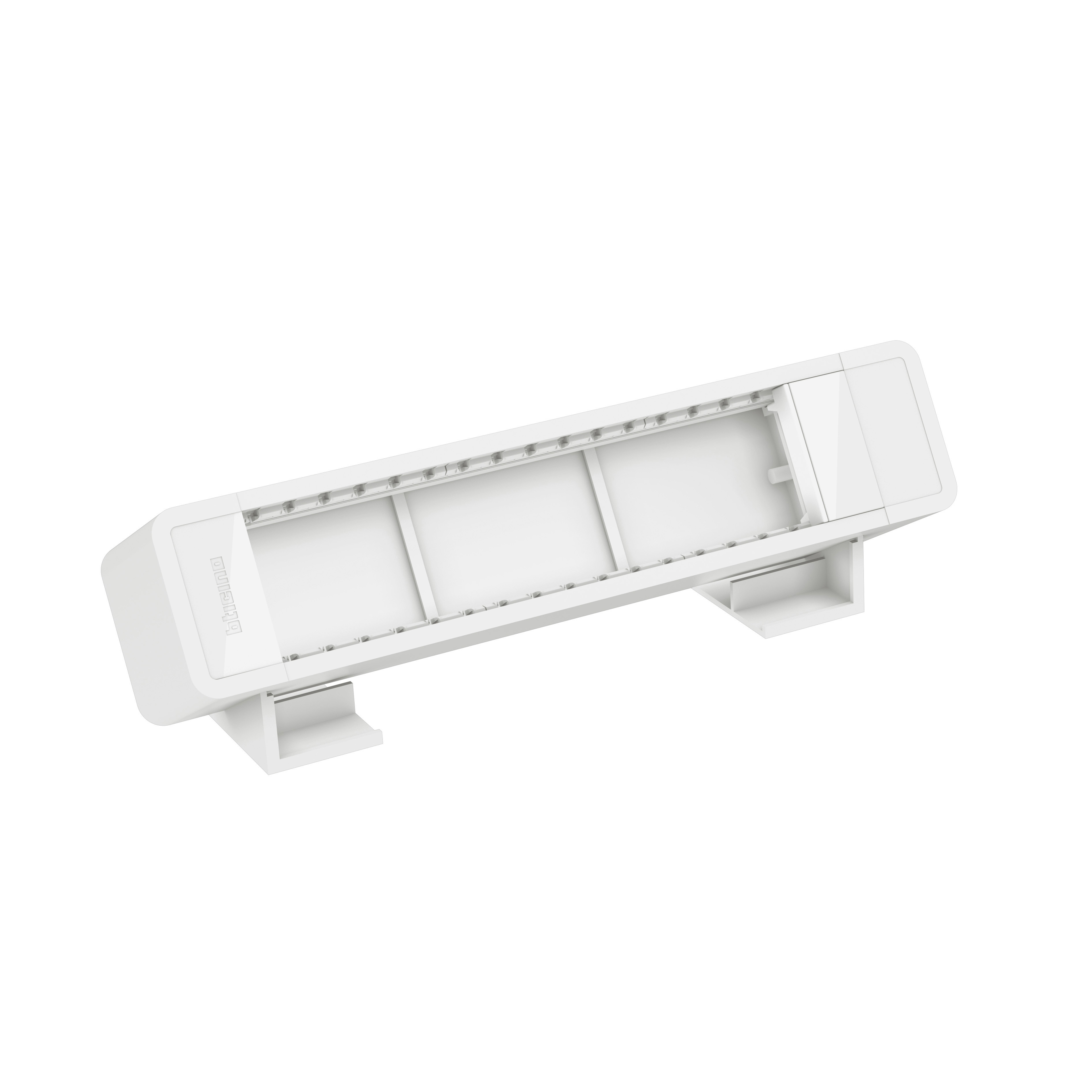 Desktop multi-outlet extensions to be equipped with MatixGO devices - 8 modules - Color: white.