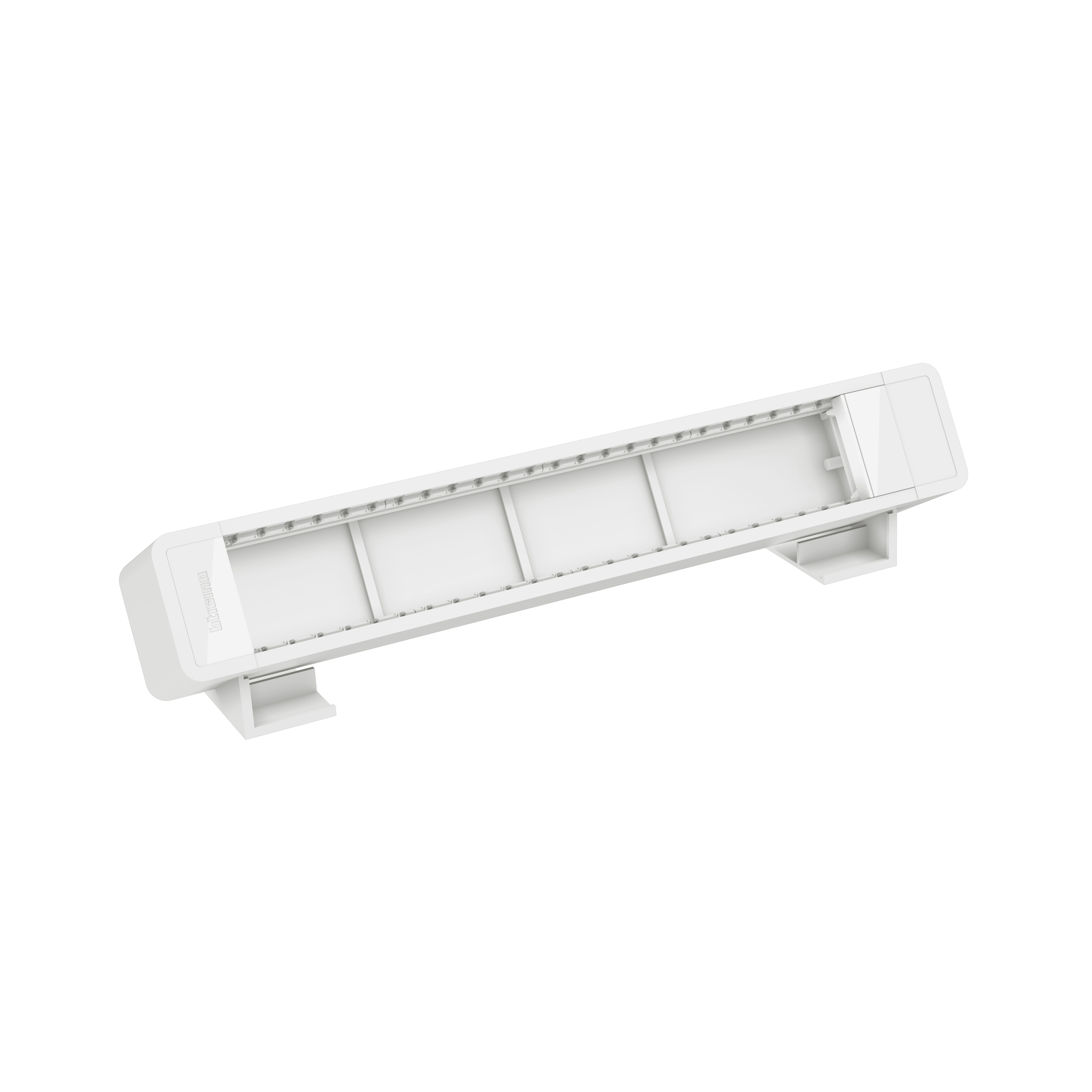 Desktop multi-outlet extensions to be equipped with MatixGO devices - 12 modules - Color: white.