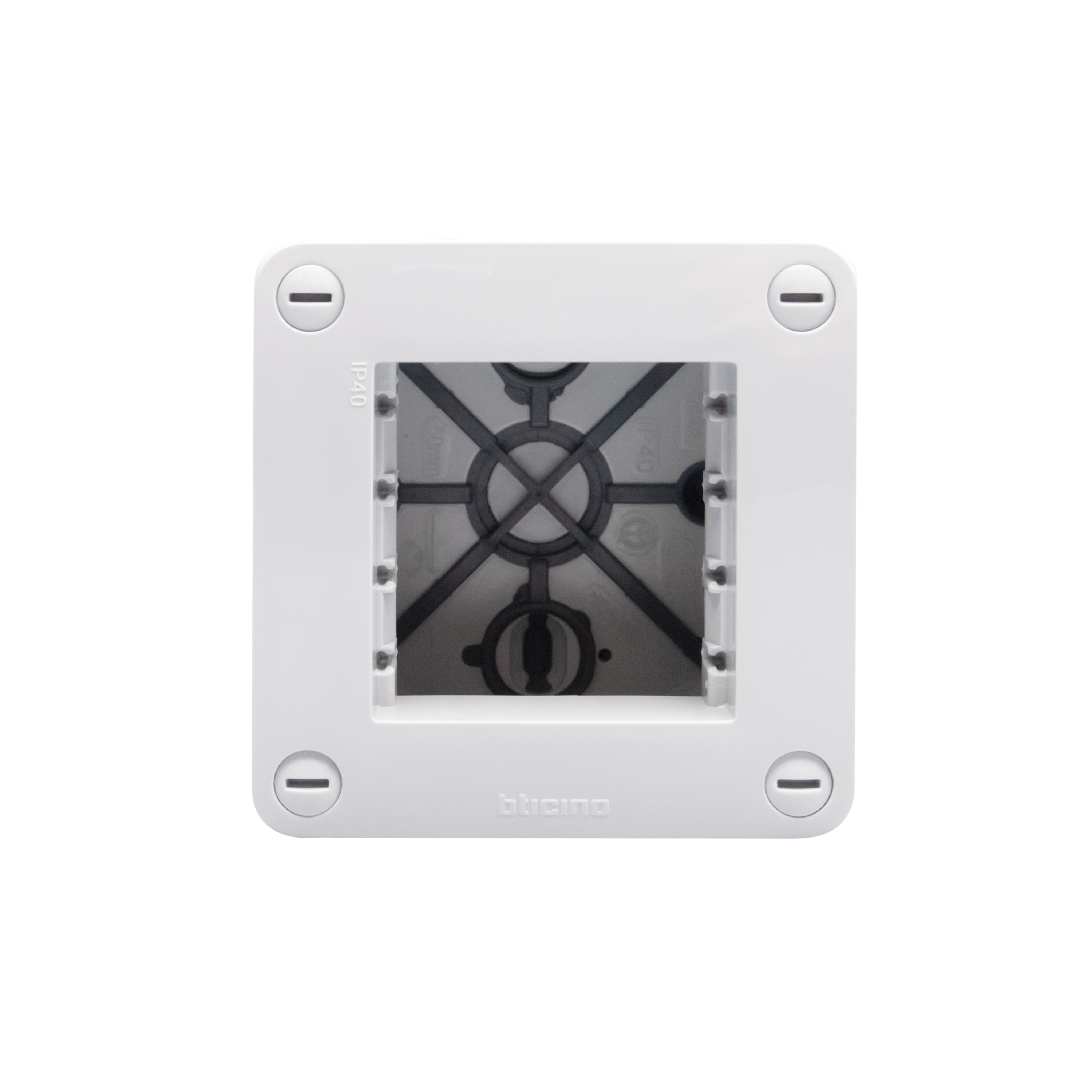 エル・クラシコ Caja para módulos MatixGO IP40, 2 módulos blanco, IdroboxGO de