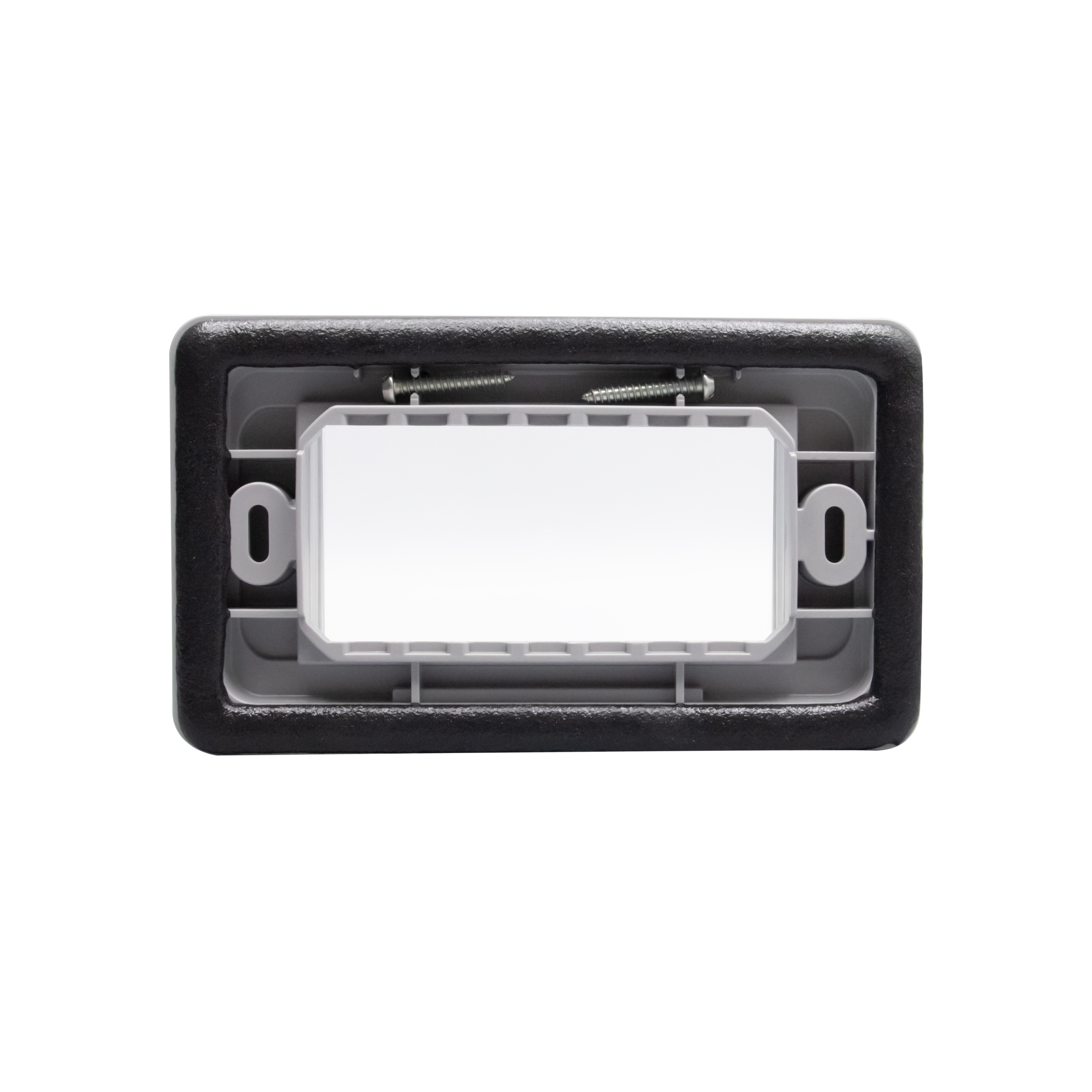 IP55 Cover plate - 4 modules - grey