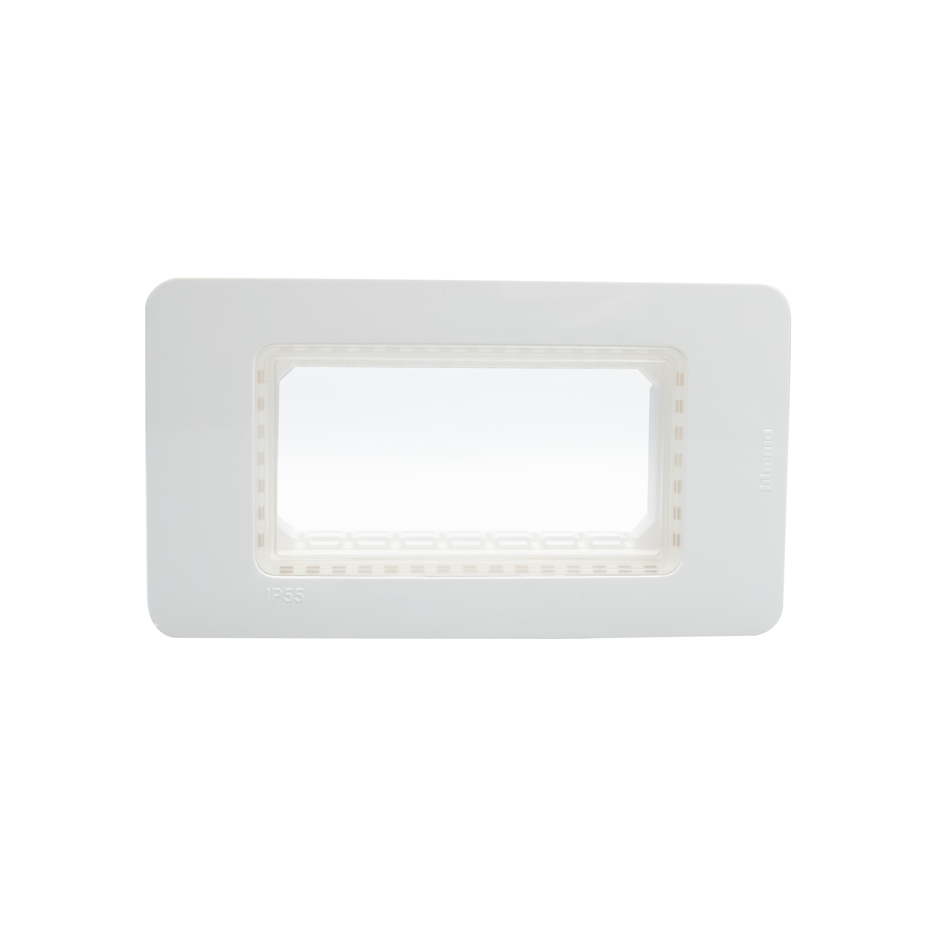 IP55 Cover plate - 4 modules - white