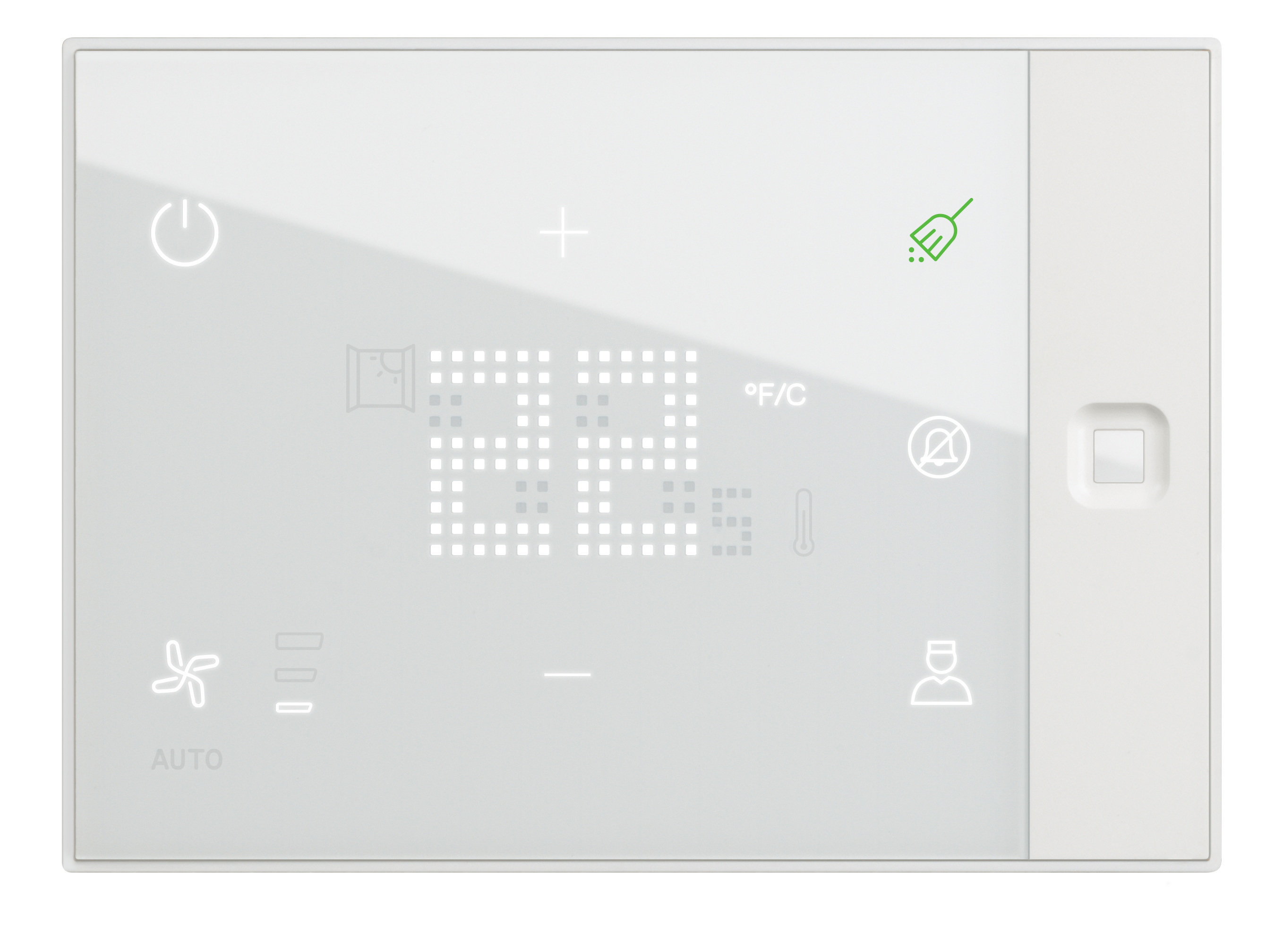 Flush mounting hotel thermostat 230V