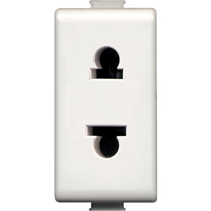 Socket euroamerican standard 2P - 16A - 127/250Vac