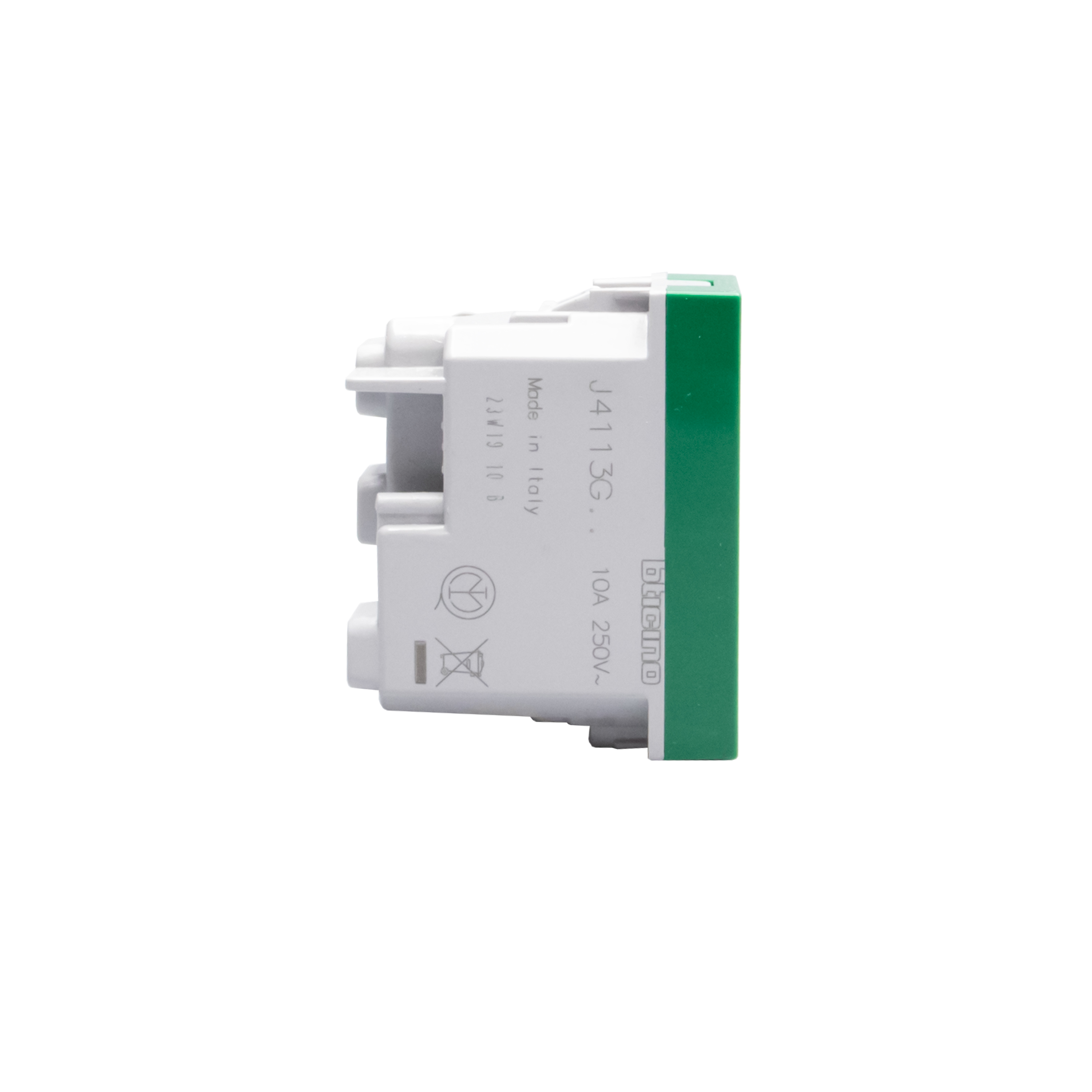 Italian standard P11 socket outlets. 2P+E 10 A 250 Va.c.