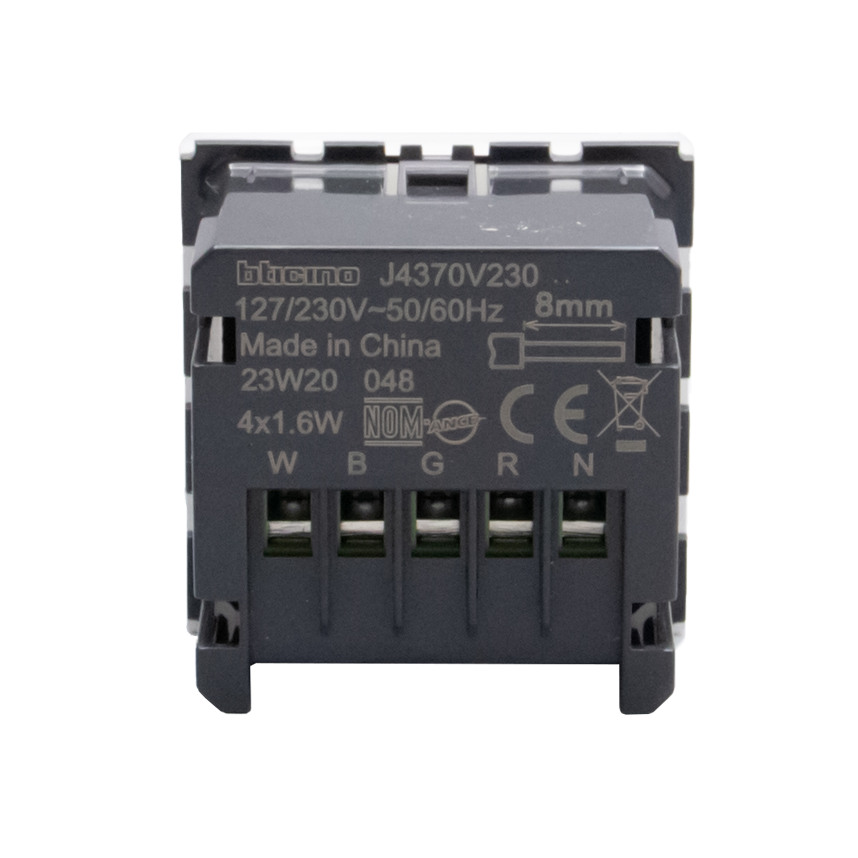 Flush light indicator unit. Power supply 127/230 Va.c. 