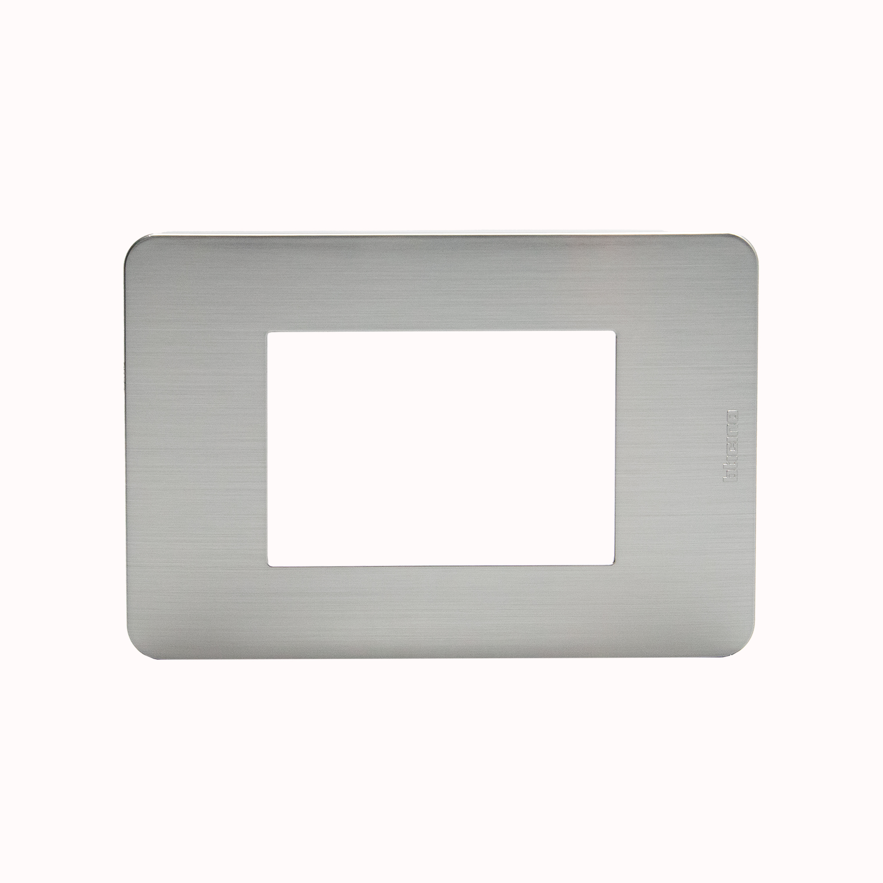 Placa+sop. MÀTIX 3 Mód. Plástico Blanco | AM503S/3BN