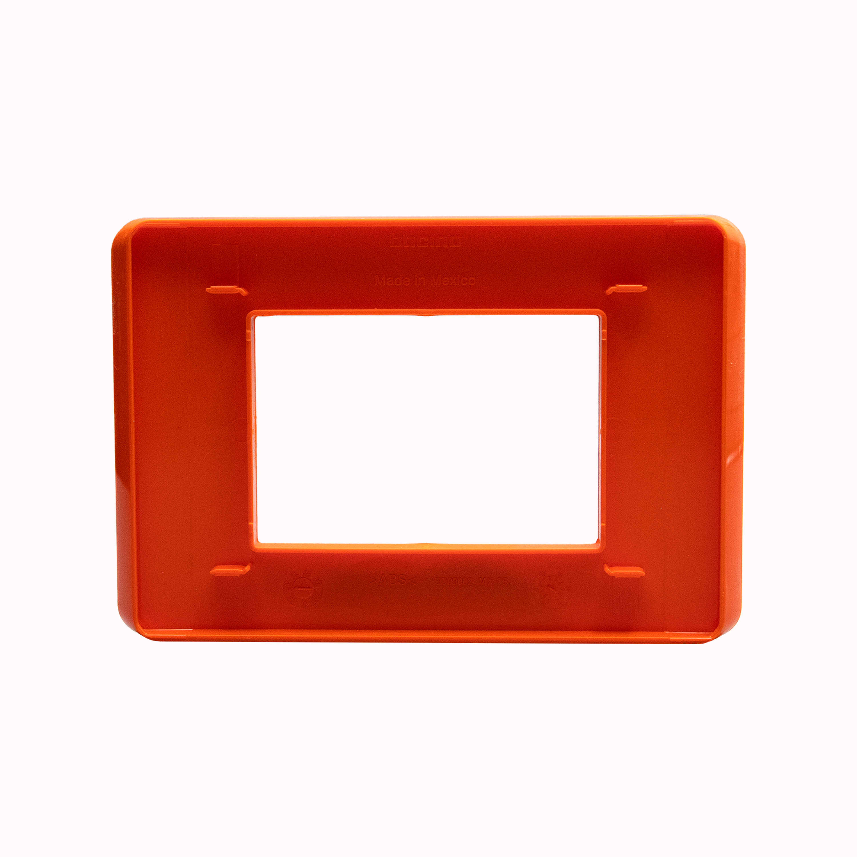 Placa 3 módulos, color naranjo, MatixGO de Bticino | JA4803JO