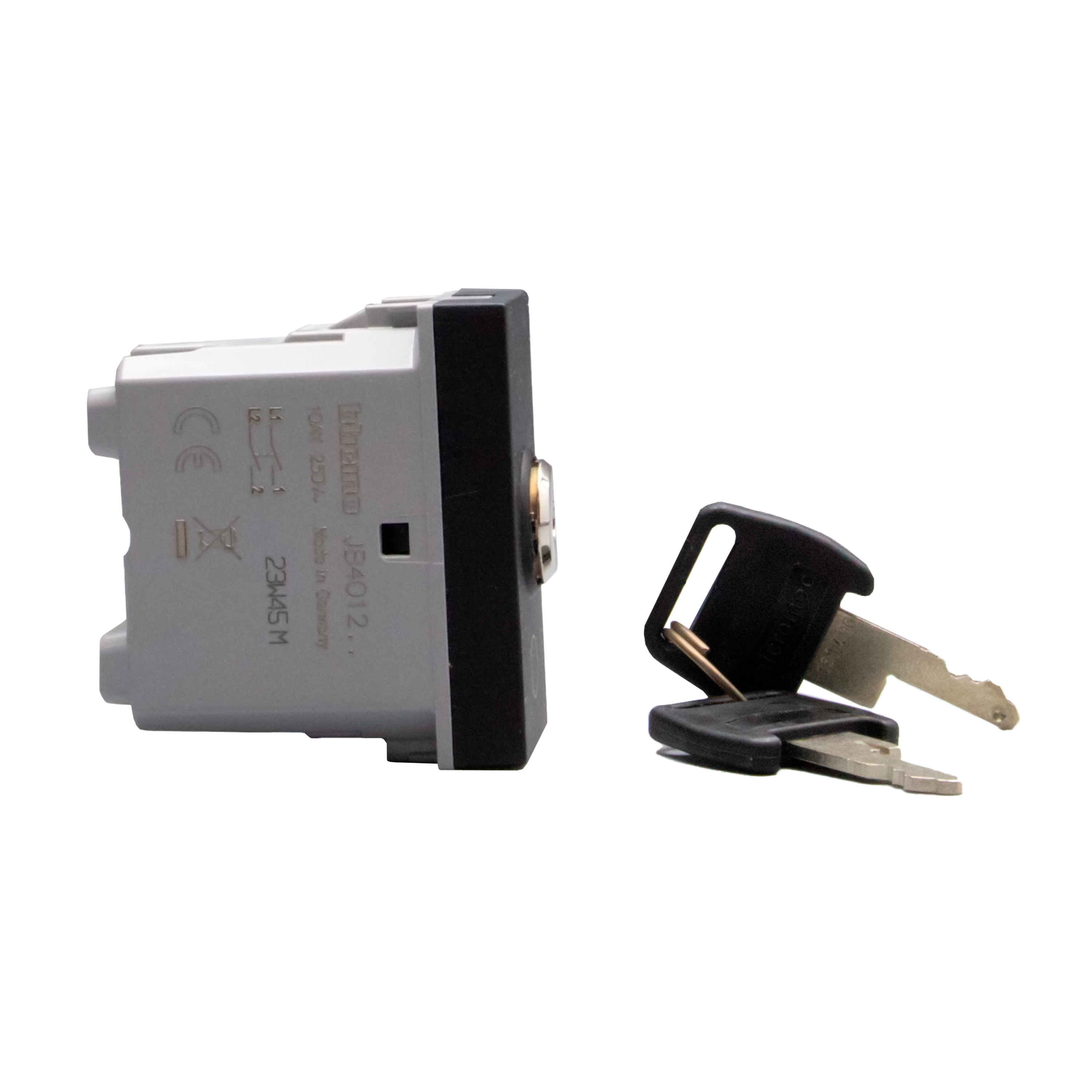 1-way switch 2P 16 AX - 250 Va.c. with key 