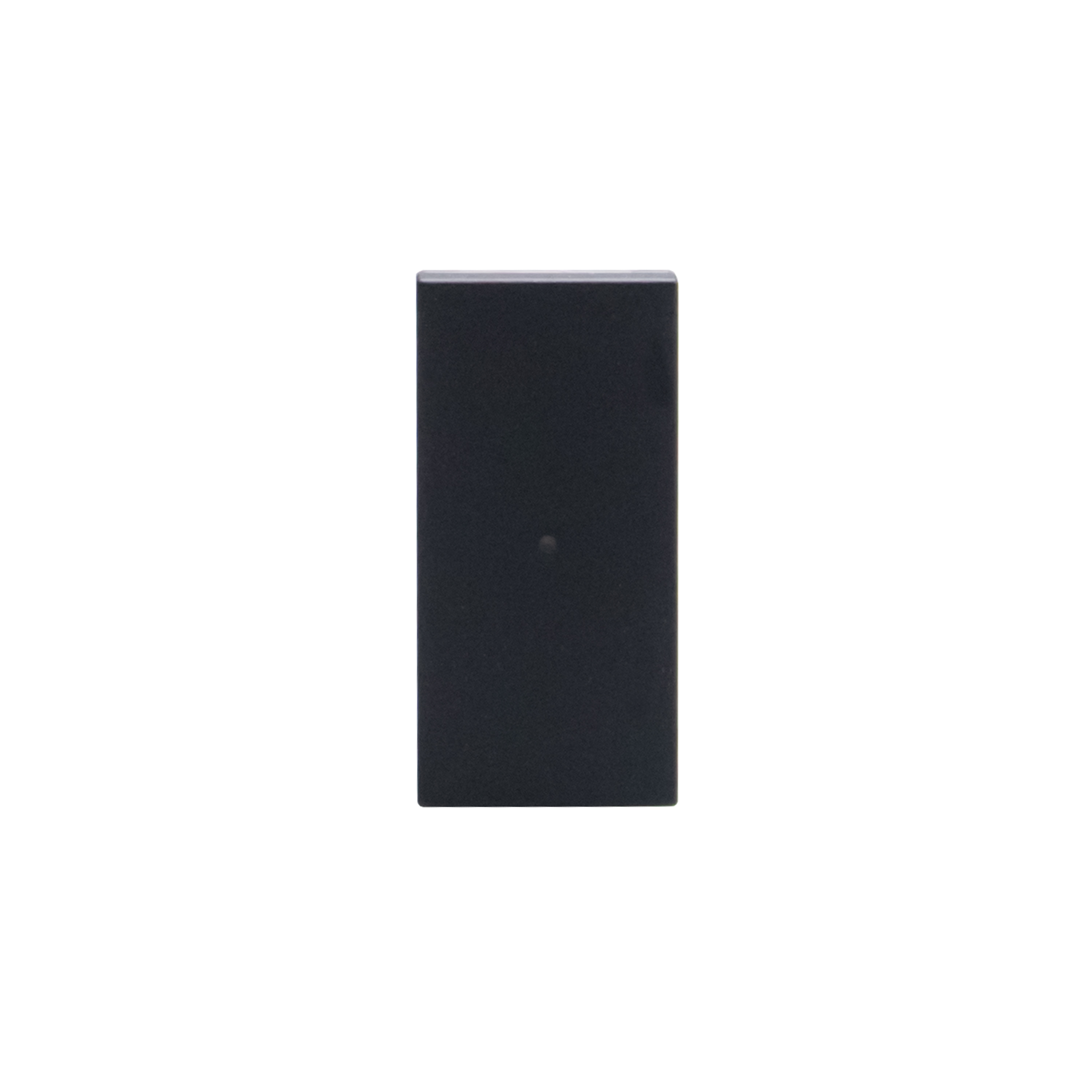 Axial pushbutton 1P NO 10 A - 250 Va.c. - lightable with led lamp - 1 module - Black 