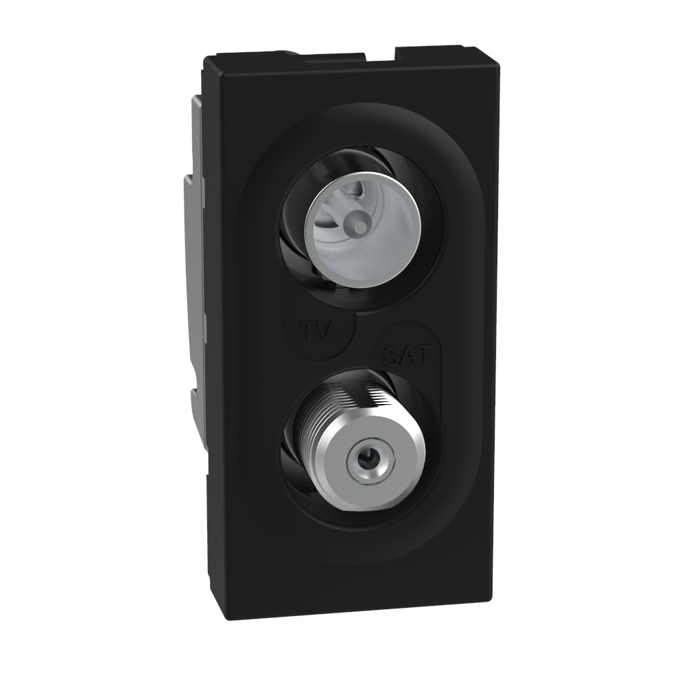 Star TV/sat demixed coaxial socket for single-user