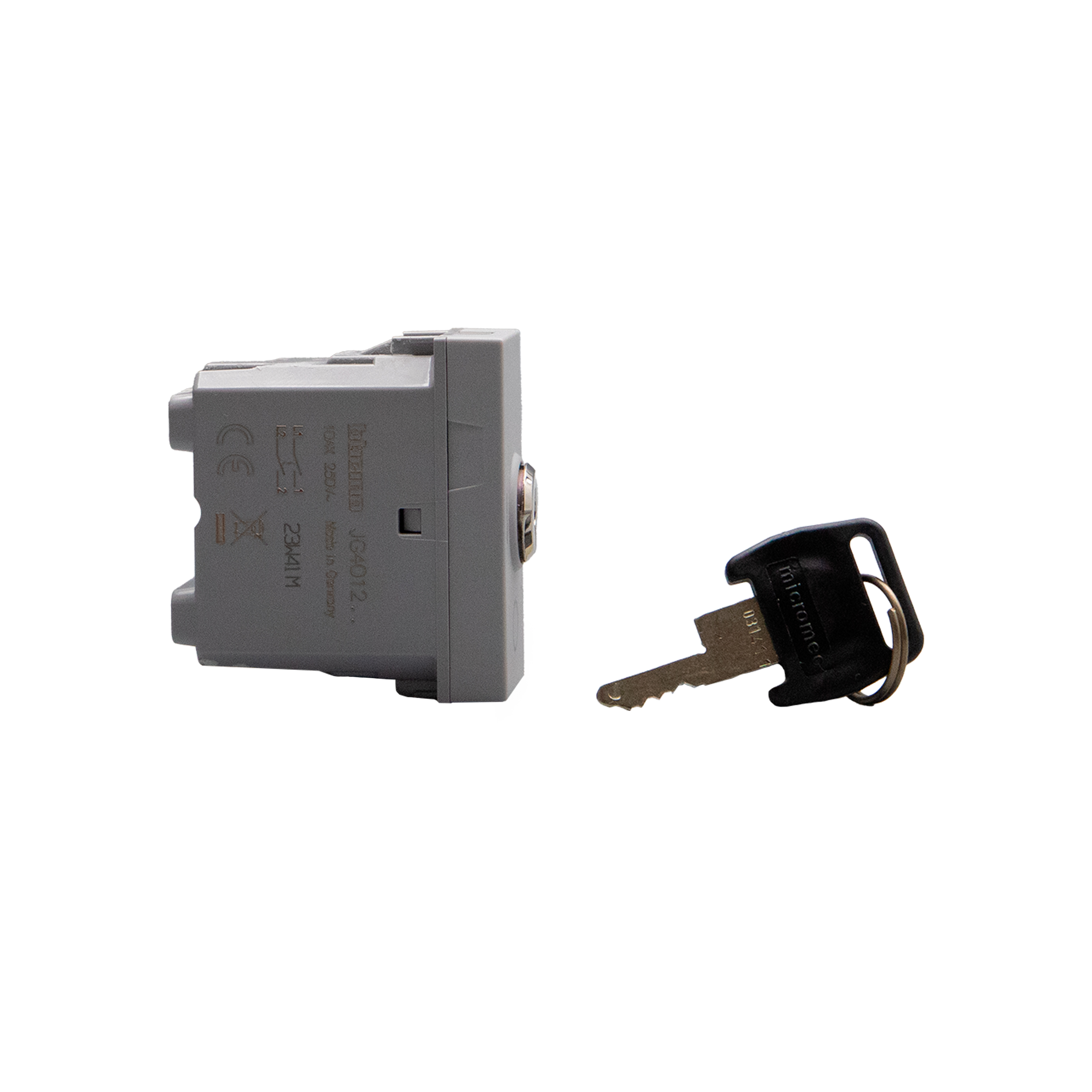Switches with key. 1-way switch 2P 16 AX - 250 Va.c. 