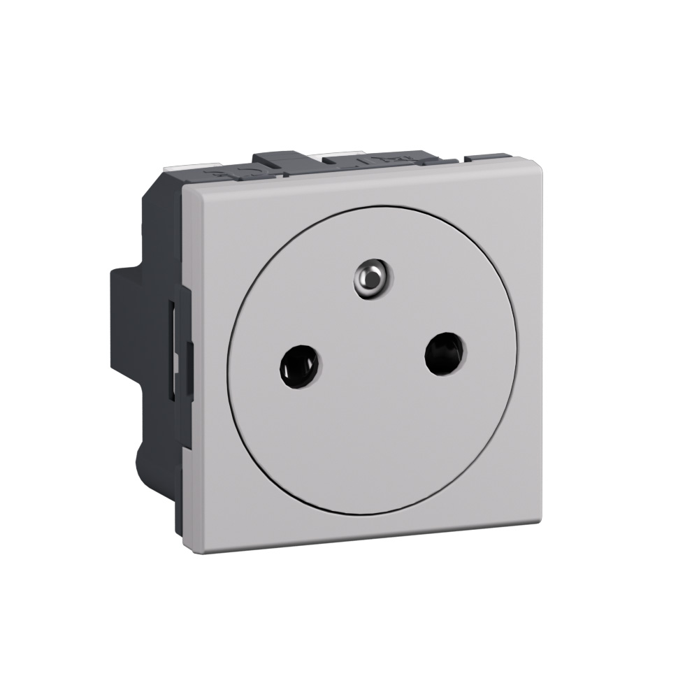 French/Belgian standard socket 2 P+E 16 A 250 V - flat