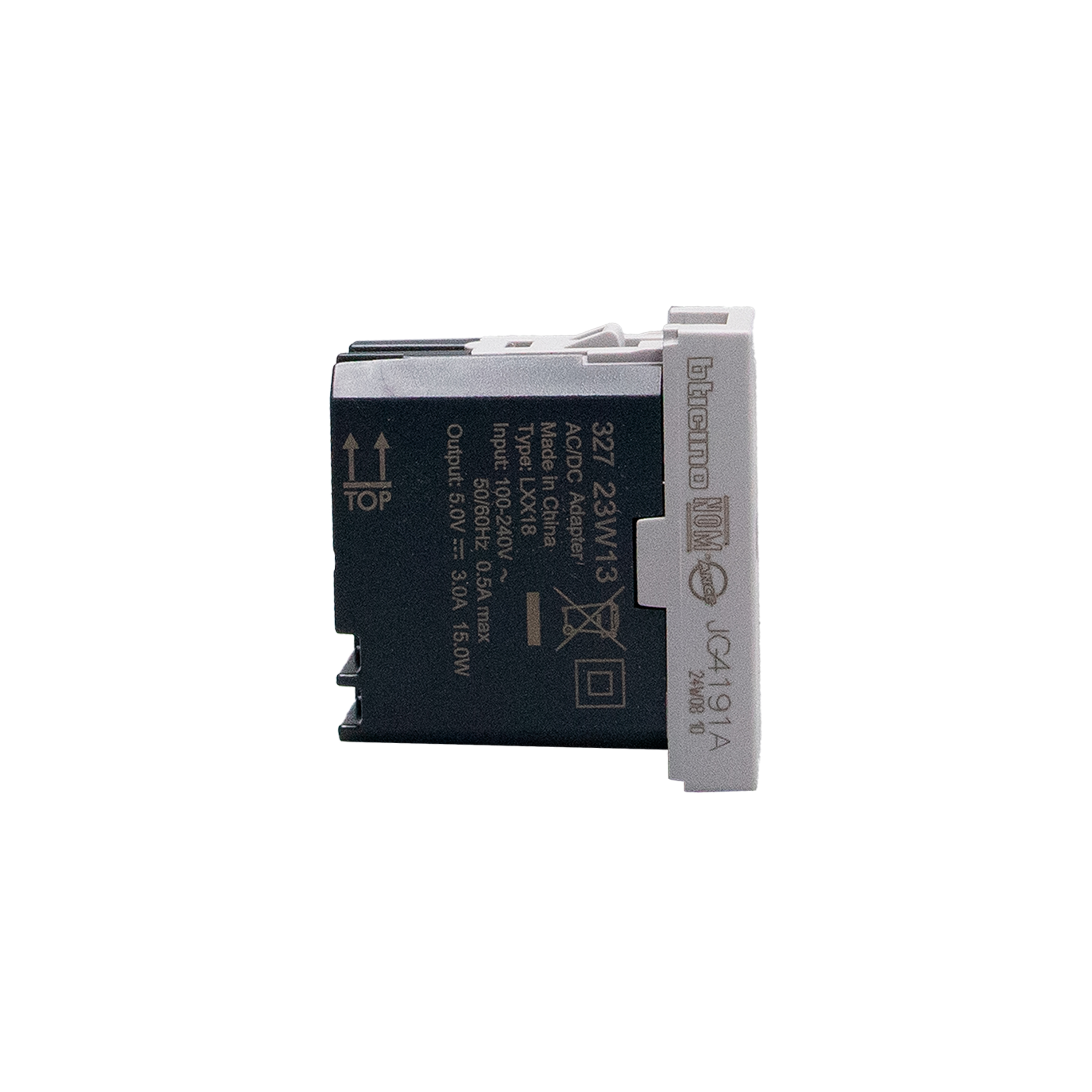 Single USB sockets - 1 x Type-A - 5 V= - 3 A - 15 W 