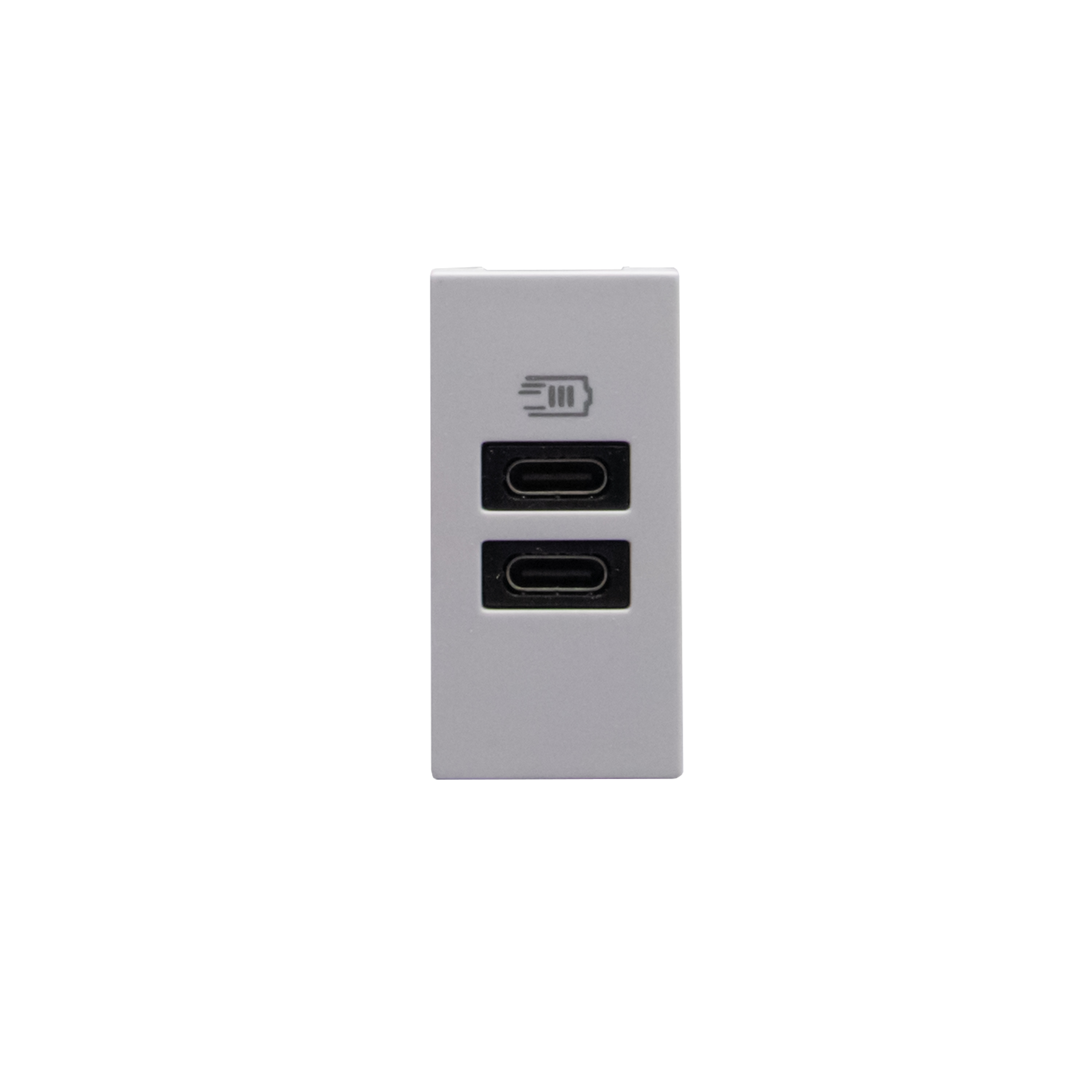 Double USB sockets - 2 x Type-C - 5 V= - 3 A - 15 W 