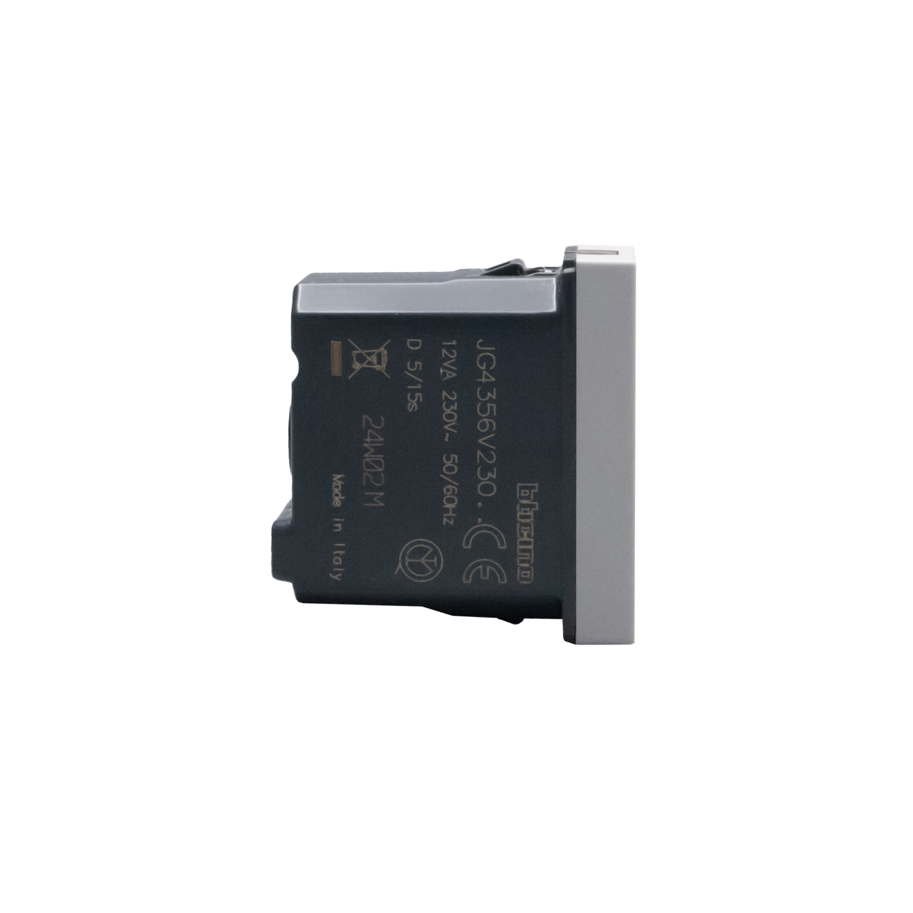 Buzzer 230 Va.c. - 12VA - 80 dB - 1 module - Grey