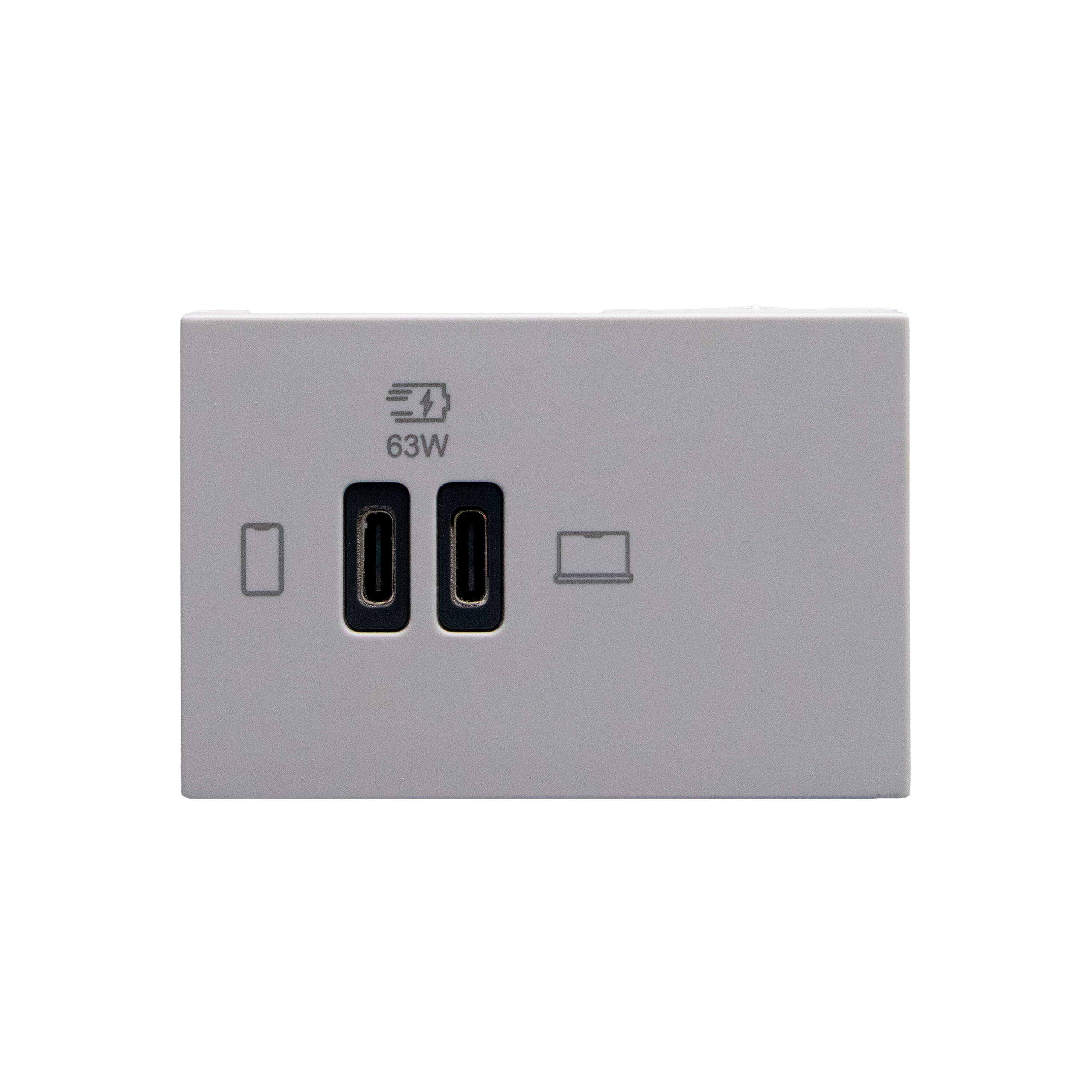 Double USB sockets - 2 x Type-C 63 W 