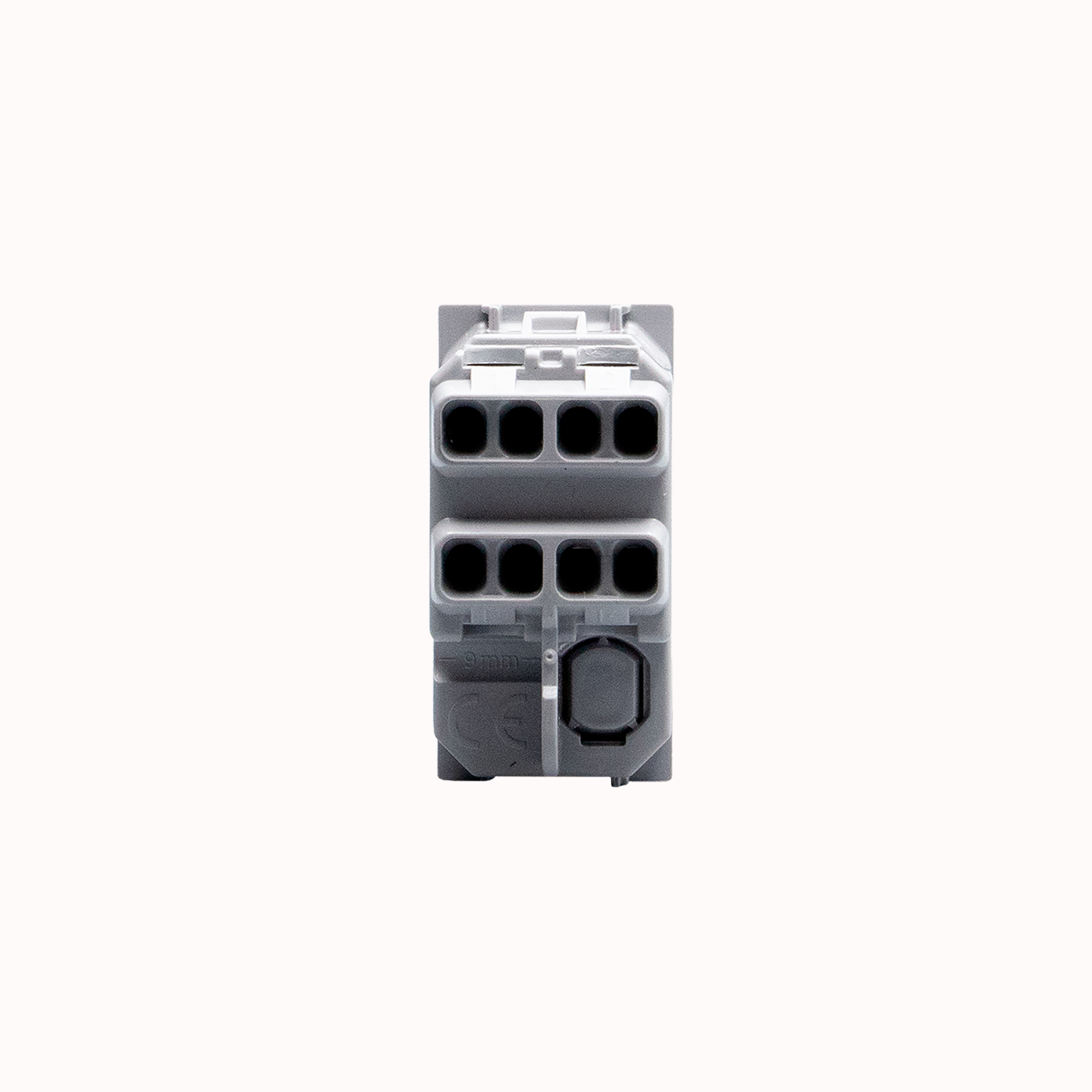 *ゆみ* Interruptor de cruzamiento 10A, 1 módulo blanco antibacterial
