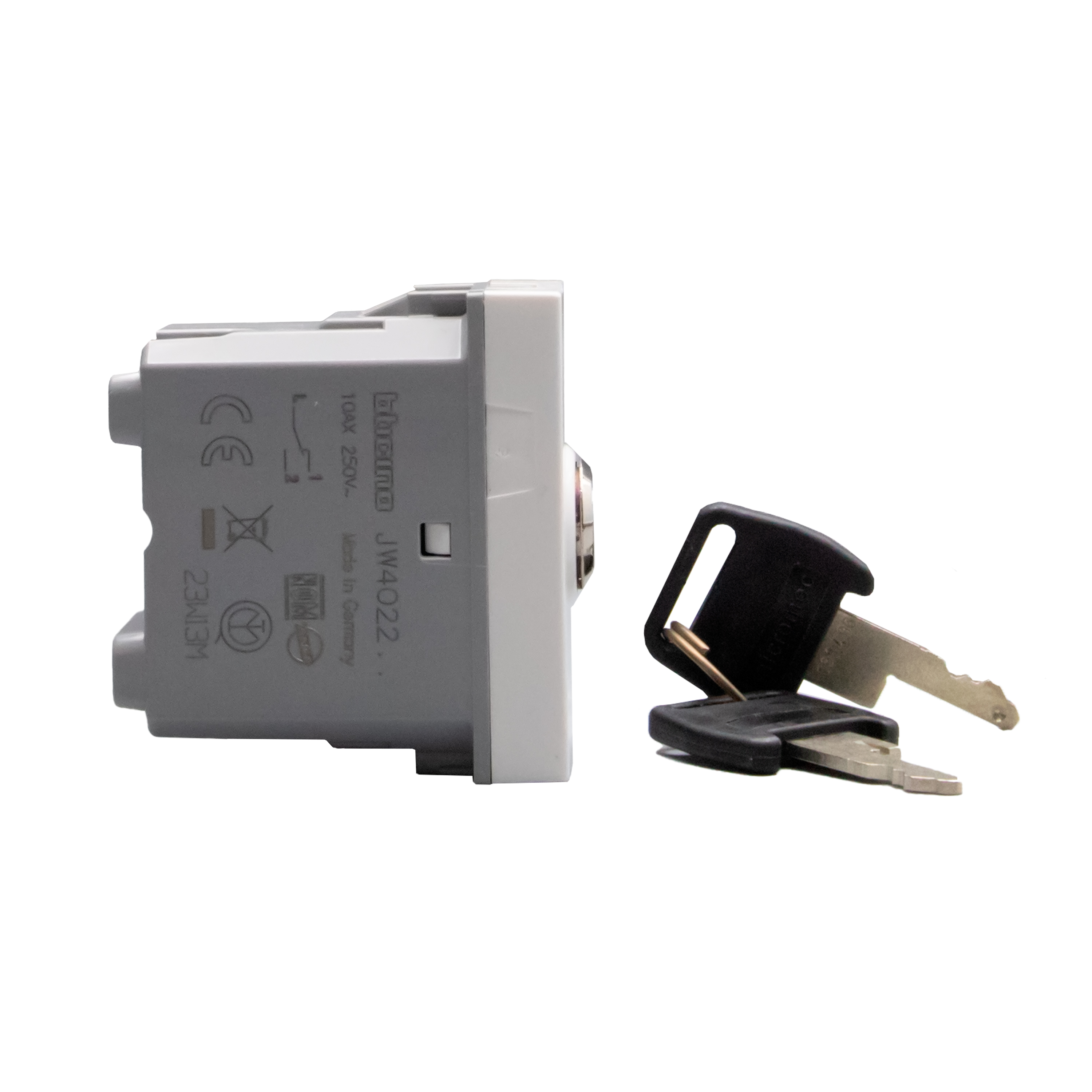 Switches with key. 2-way switch 10 AX - 250 Va.c.  