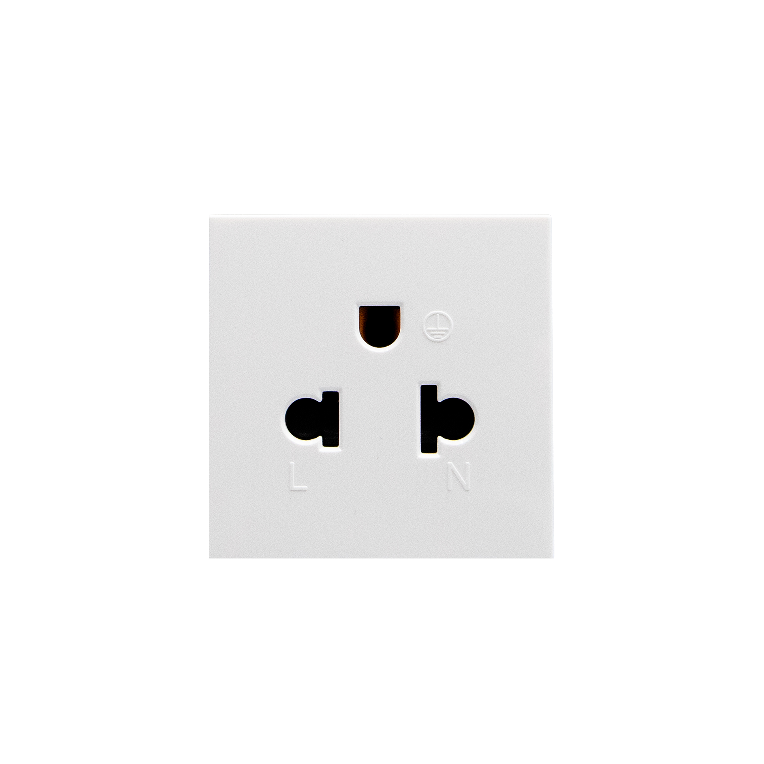 Euro/American standard socket outlets. 2P+E - 16 A - 127/250 Va.c. 
