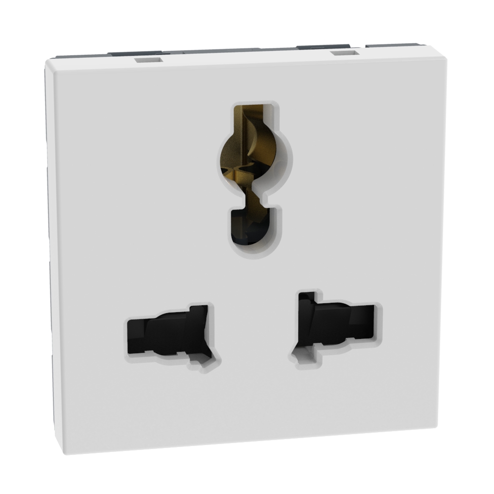 Multistandard socket 2P+E 5/6/10/13 A 250 Va.c. and 127 Va.c. 