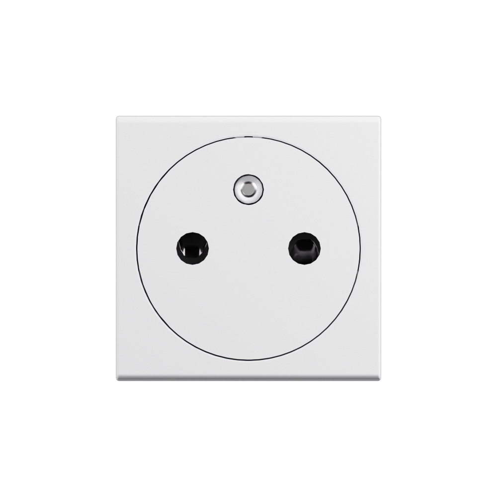 French/Belgian standard socket 2 P+E 16 A 250 V - flat