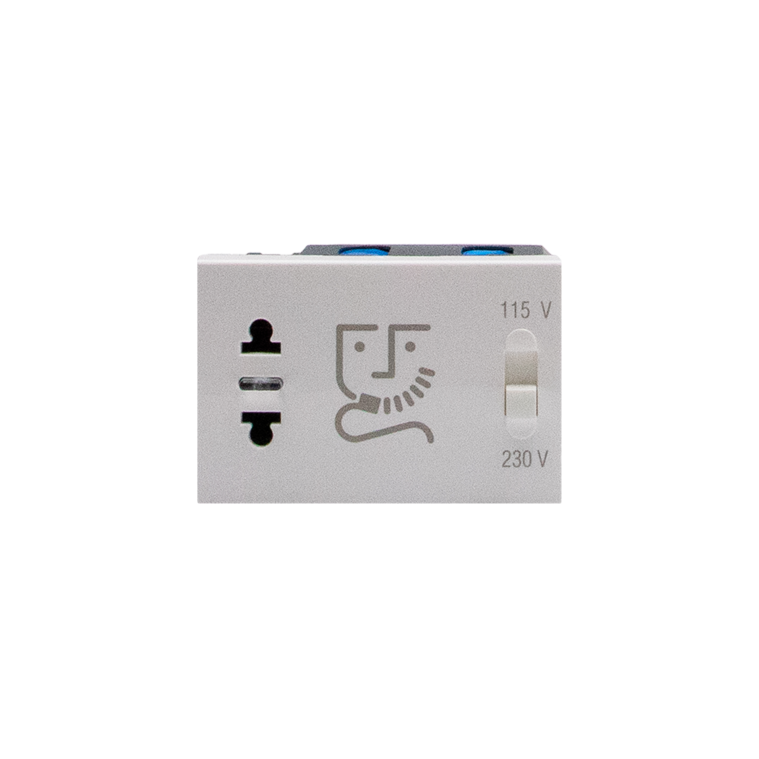 Shaver socket with insulation transformer