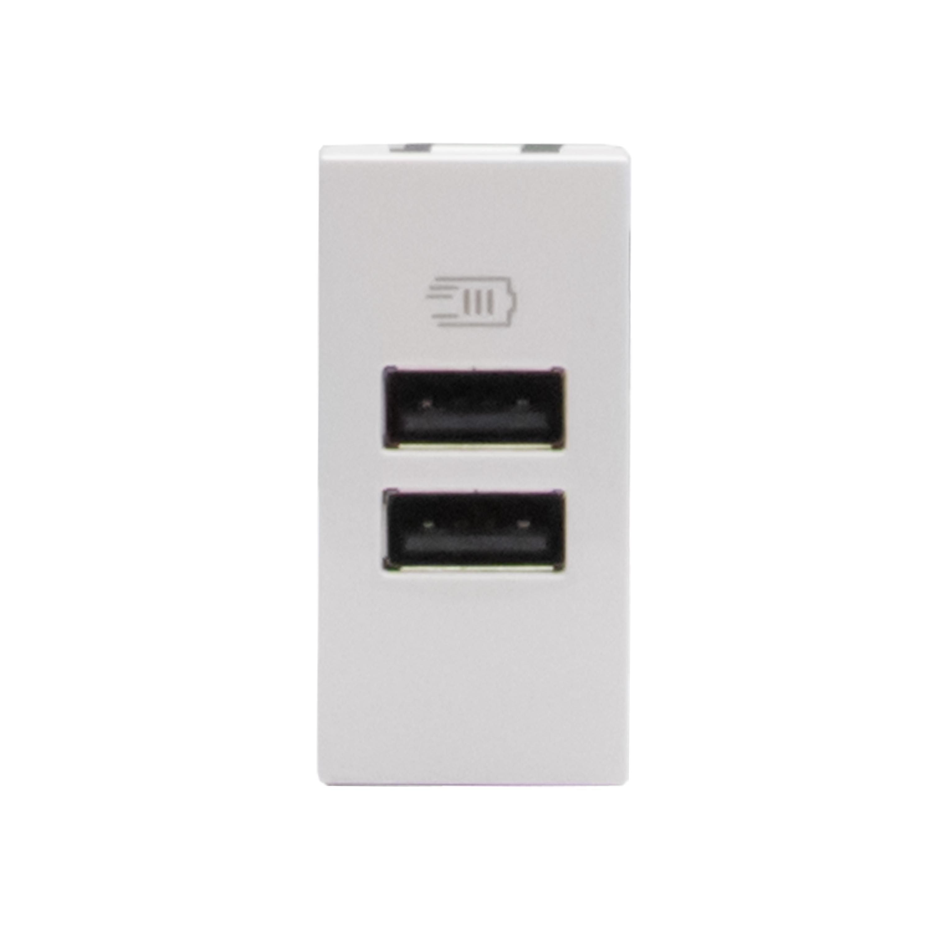 Double USB sockets - 2 x Type-A - 5 V= - 3 A - 15 W  