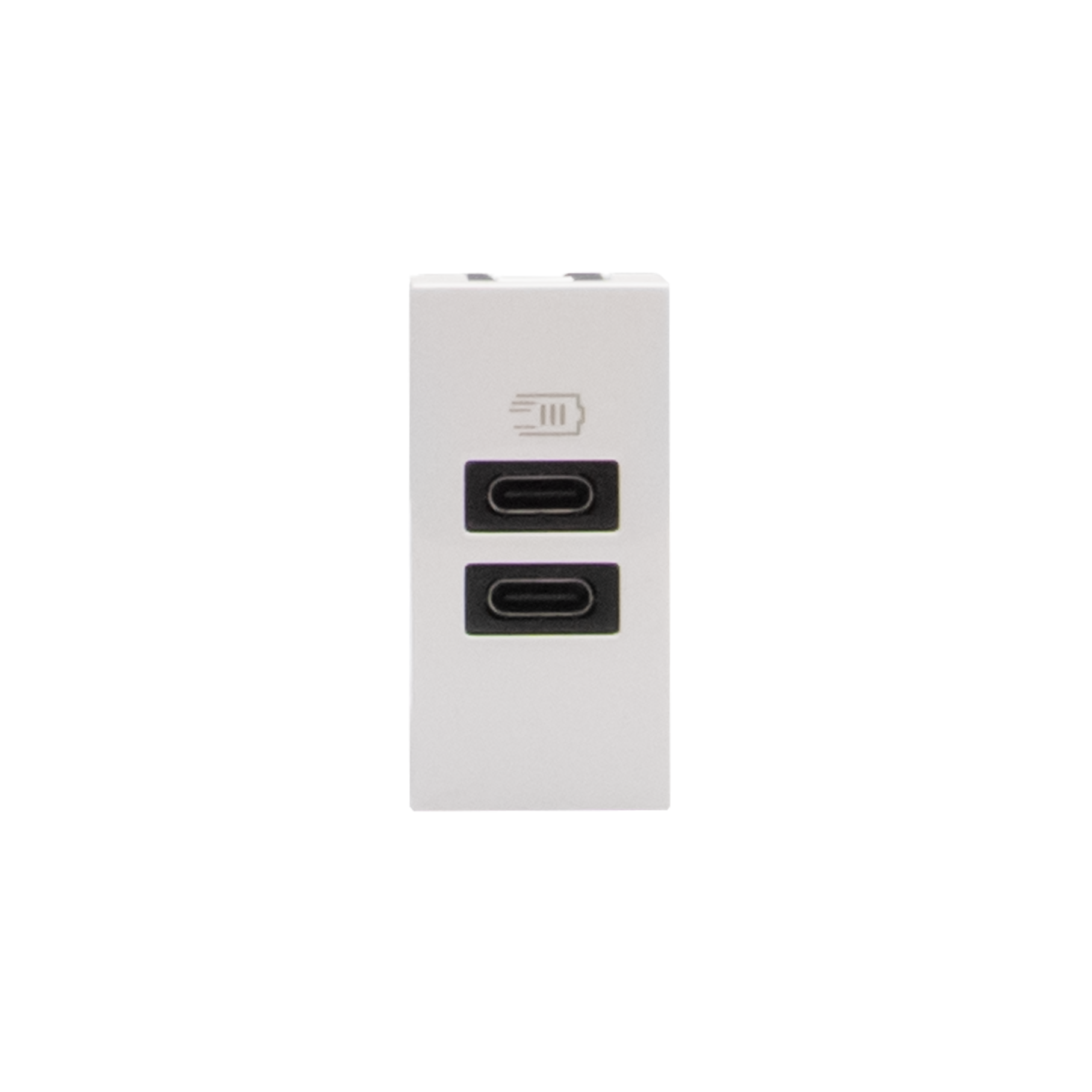 Double USB sockets - 2 x Type-C - 5 V= - 3 A - 15 W  