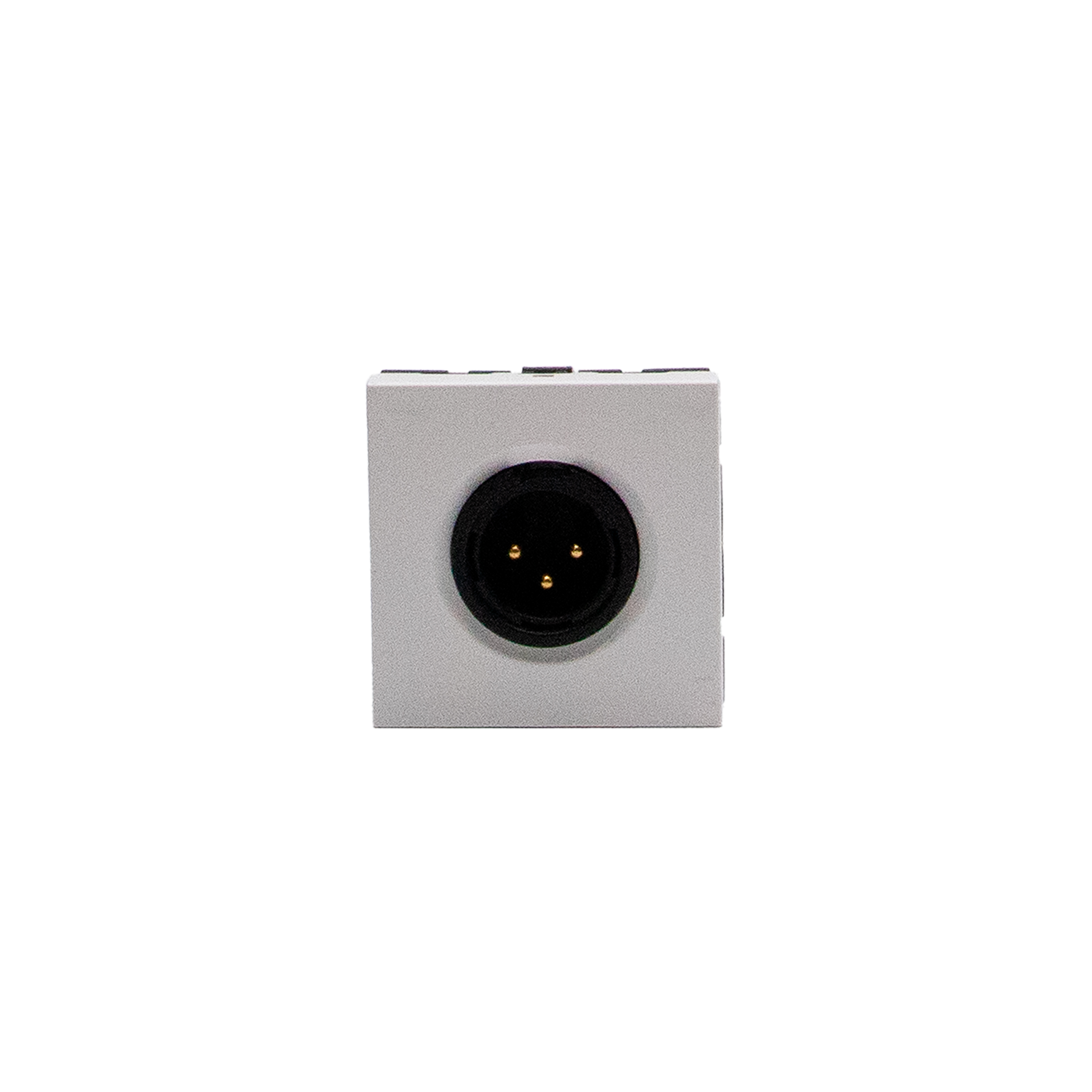 Conector de audio - XLR 3 pines - macho, 2 módulos blanco, MatixGO