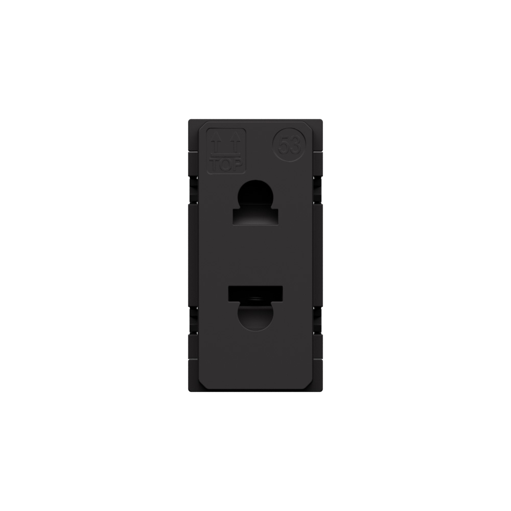 Euro american standard 2 P 16 A 127/250 VA socket - shielded tulip