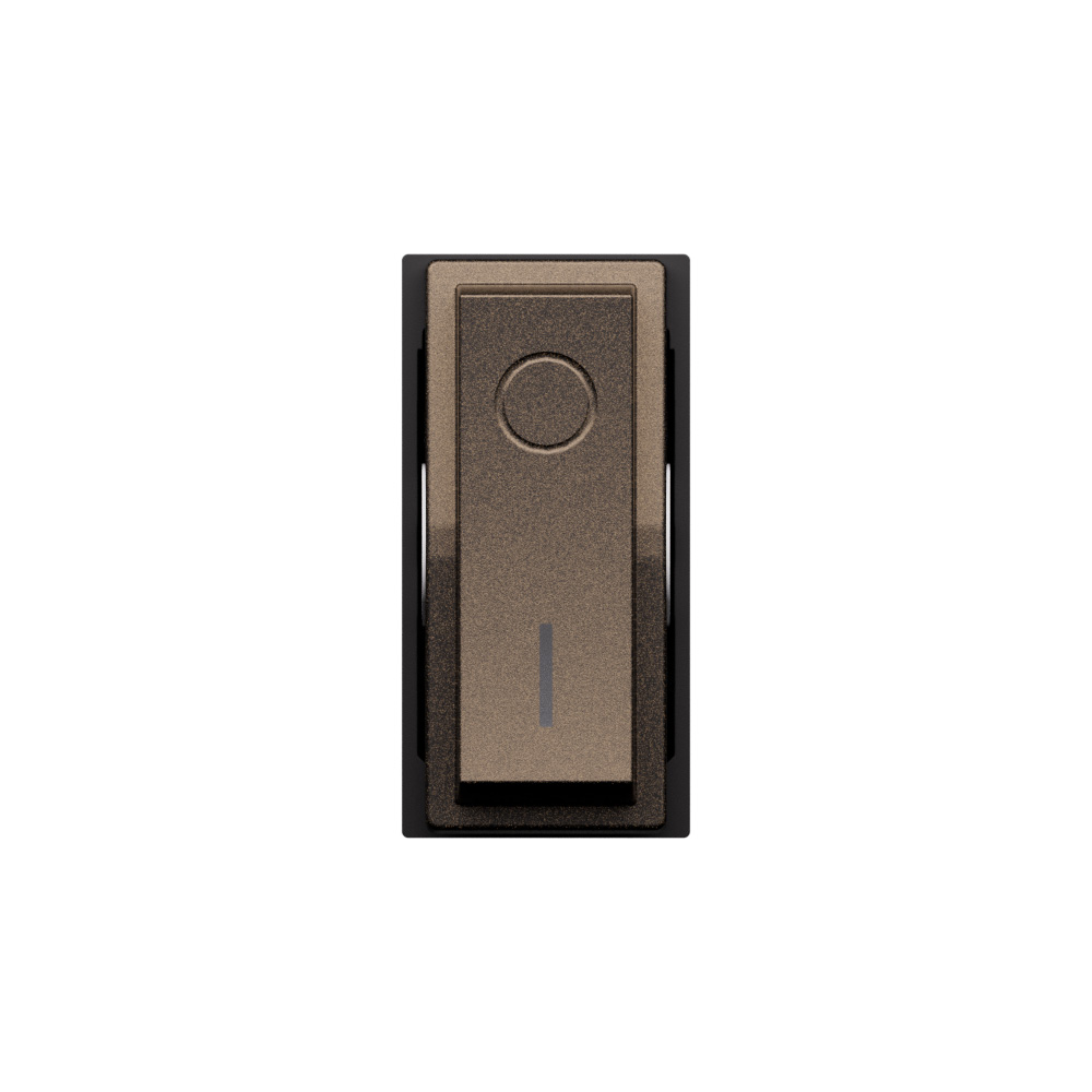 L.NOW - INTERRUTTORE 2P 16AX BRONZE