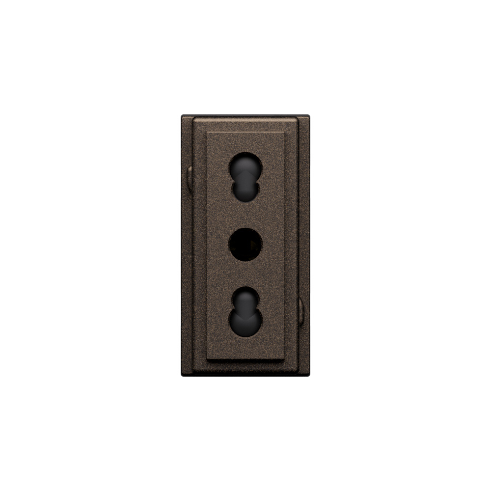 L.NOW - PRESA 2P+T 10/16A 250VAC BRONZE