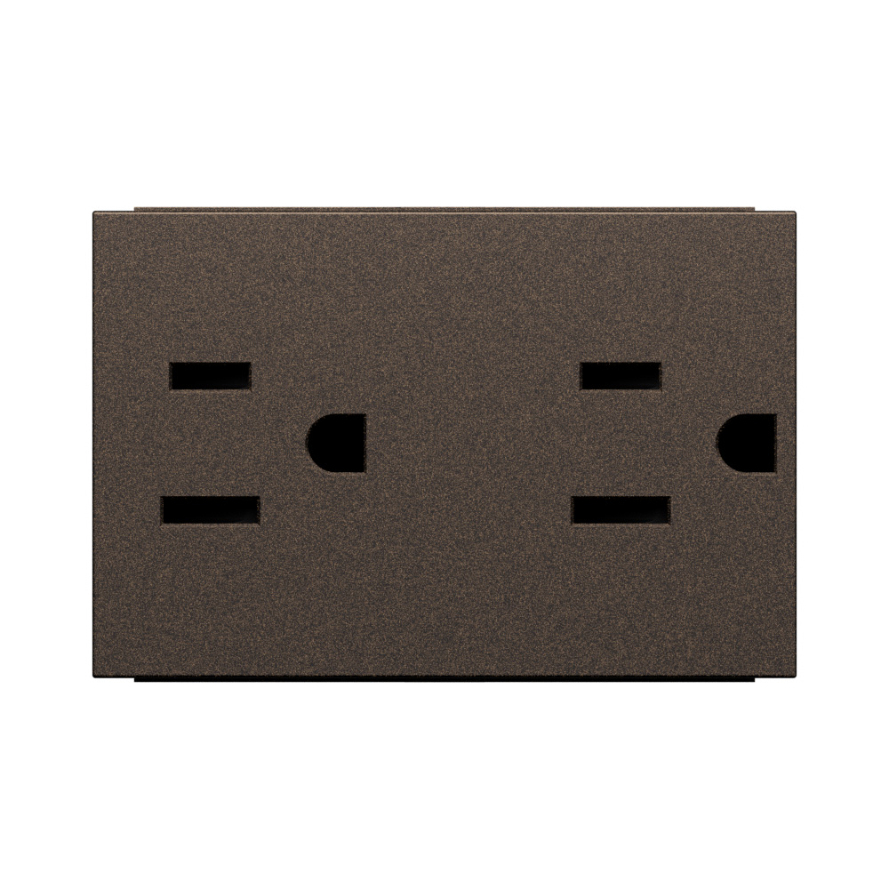American standard 2 P+E 15 A - 127/250 VA universal duplex socket 