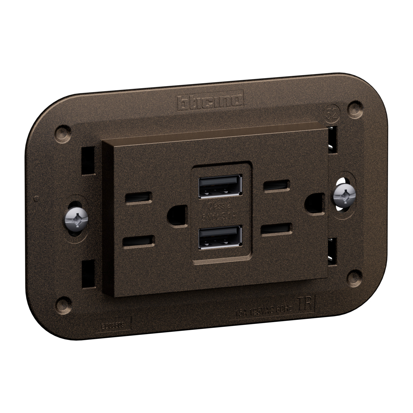 American standard 2 P+E 15 A - 127/250 Va.c. 