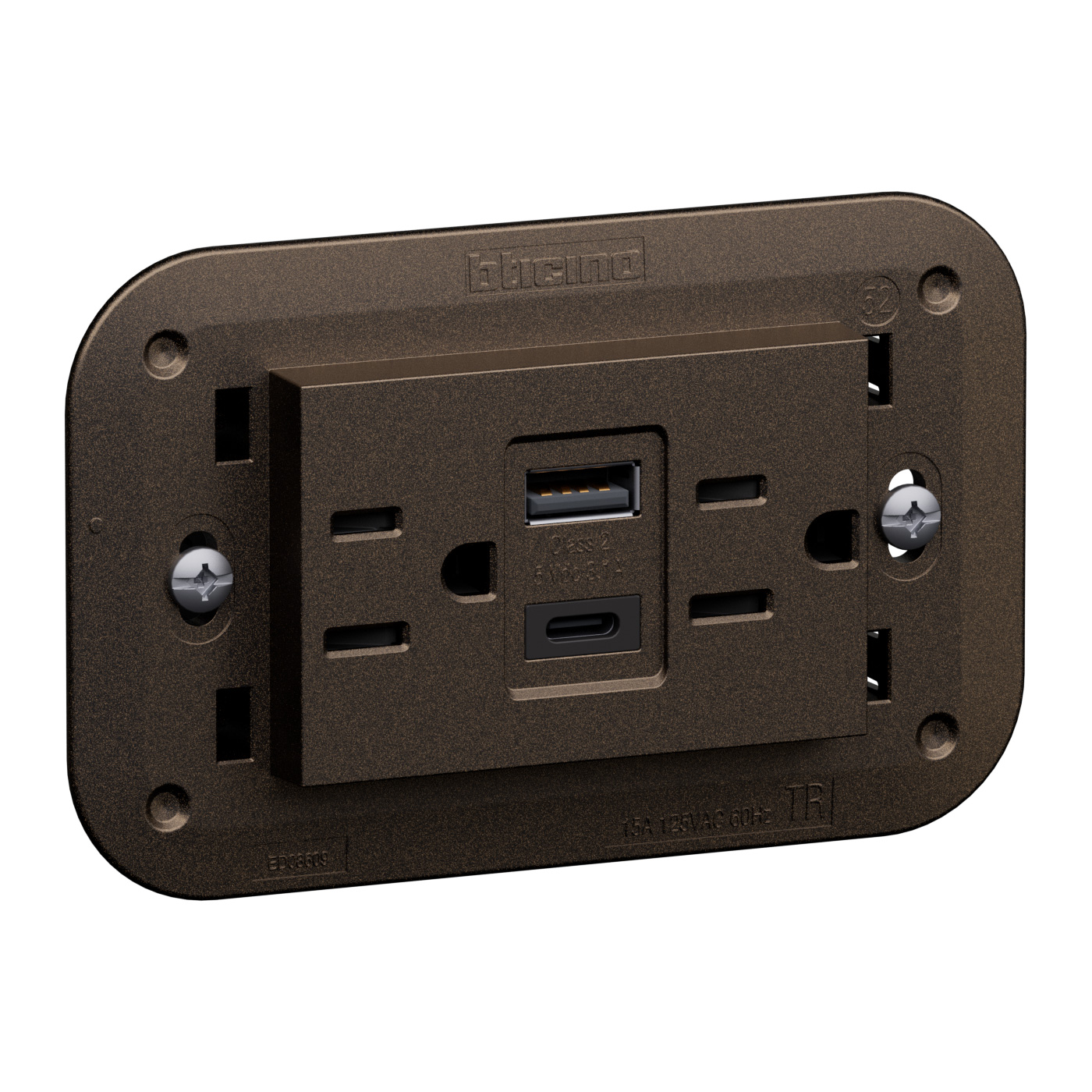 American standard 2 P+E 15 A - 127/250 Va.c. 