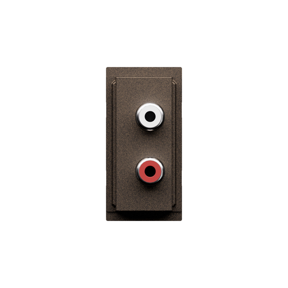 Audio Connector - double RCA module 