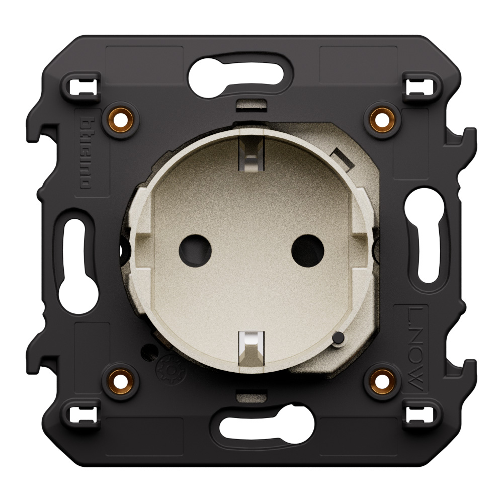 Connected socket. 2P+E 16 A 250 Va.c. German standard connected socket.