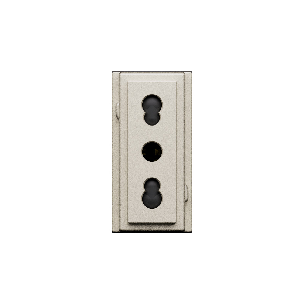 L.NOW - PRESA 2P+T 10/16A 250VAC CHAMPAGN