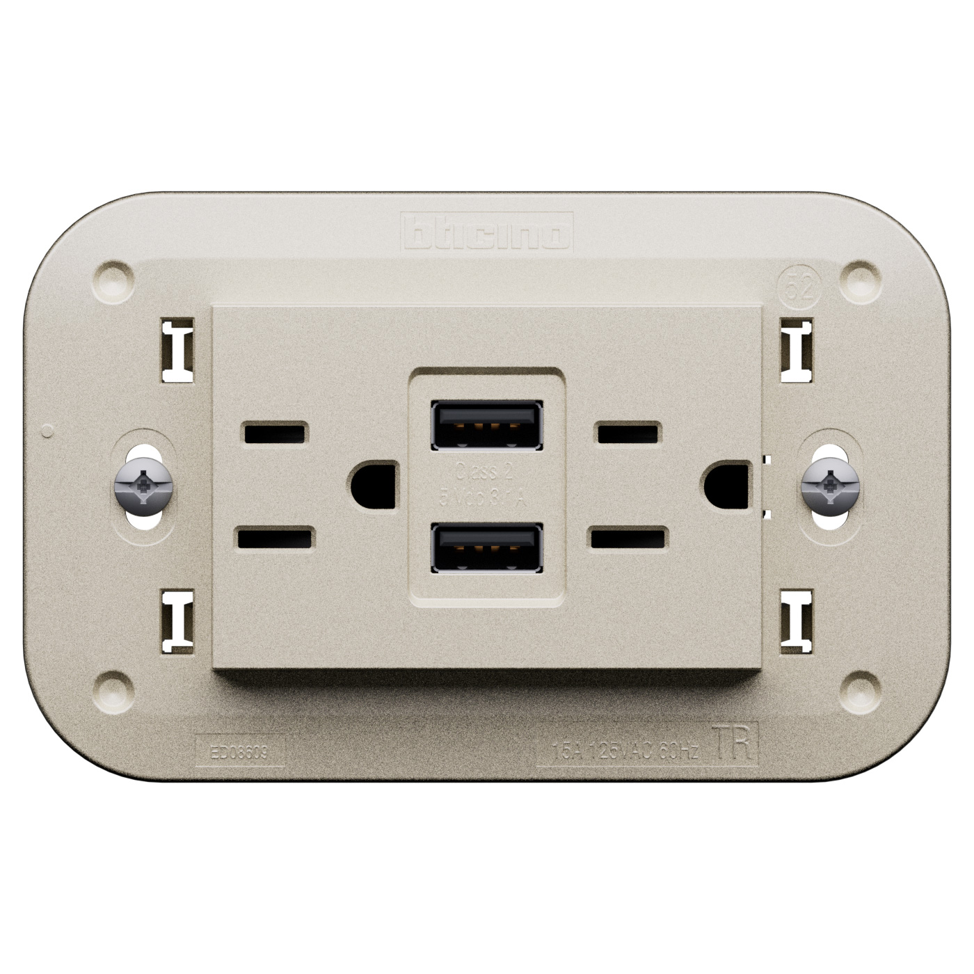 American standard 2 P+E 15 A - 127/250 Va.c. 
