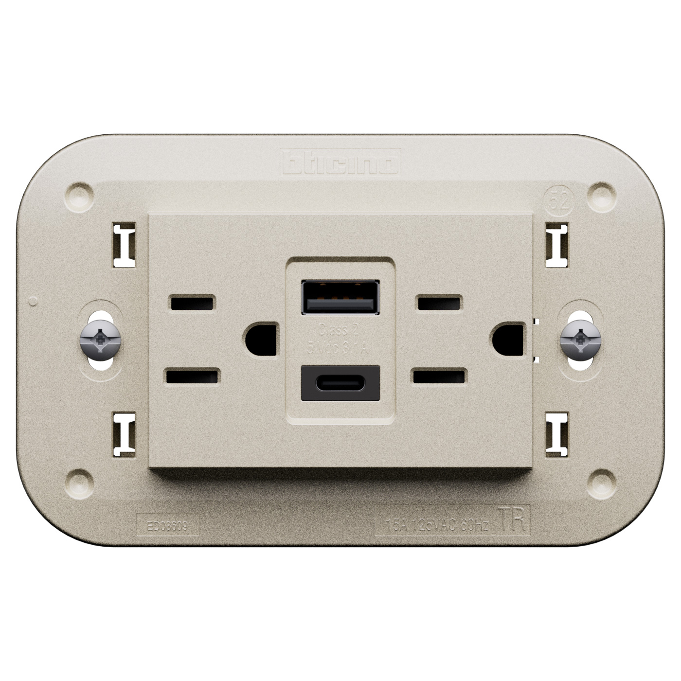 American standard 2 P+E 15 A - 127/250 Va.c. 