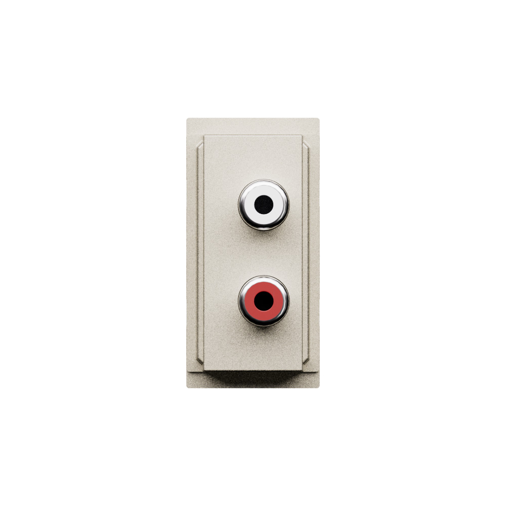 Audio Connector - double RCA module 