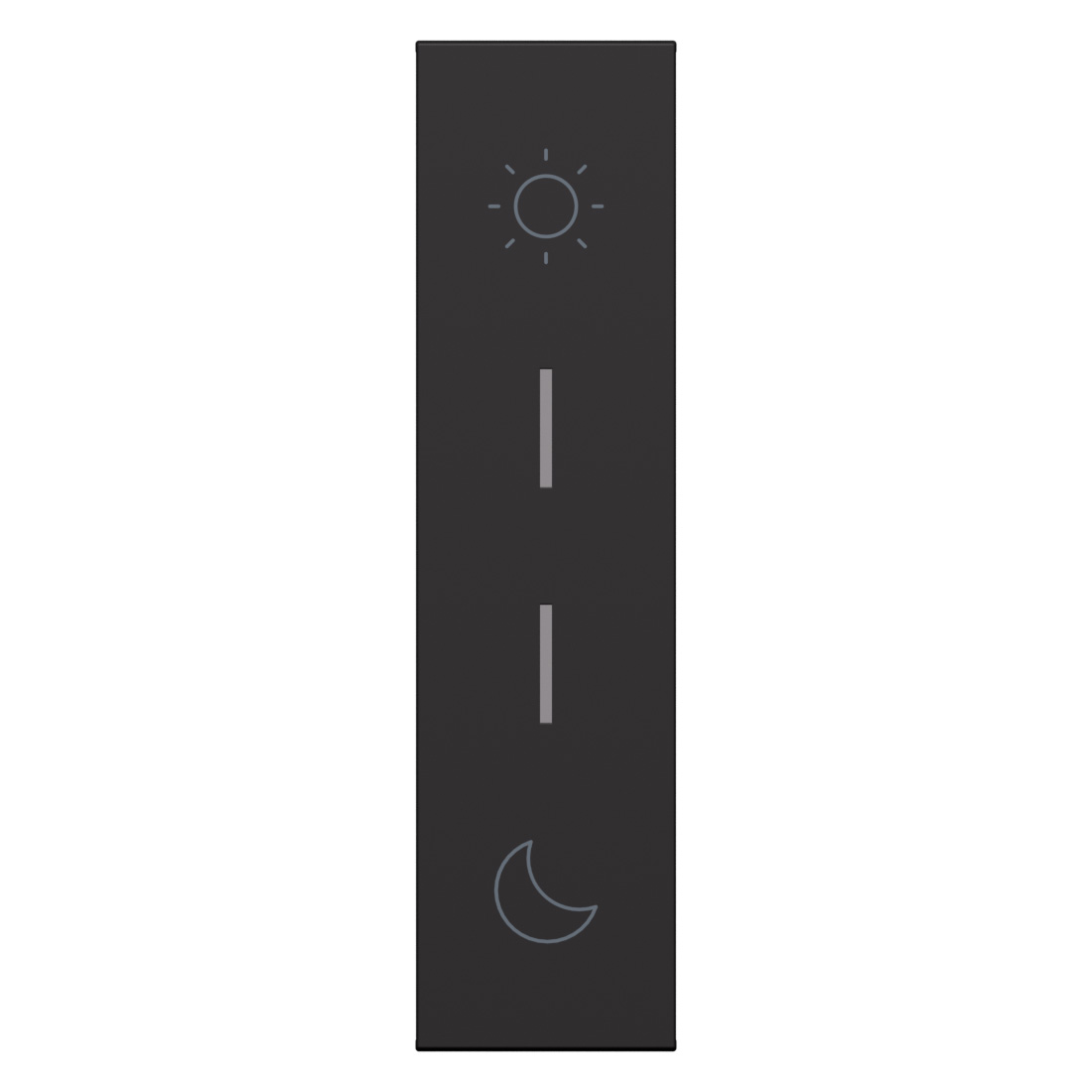 Cover with symbols for multifunction controls.