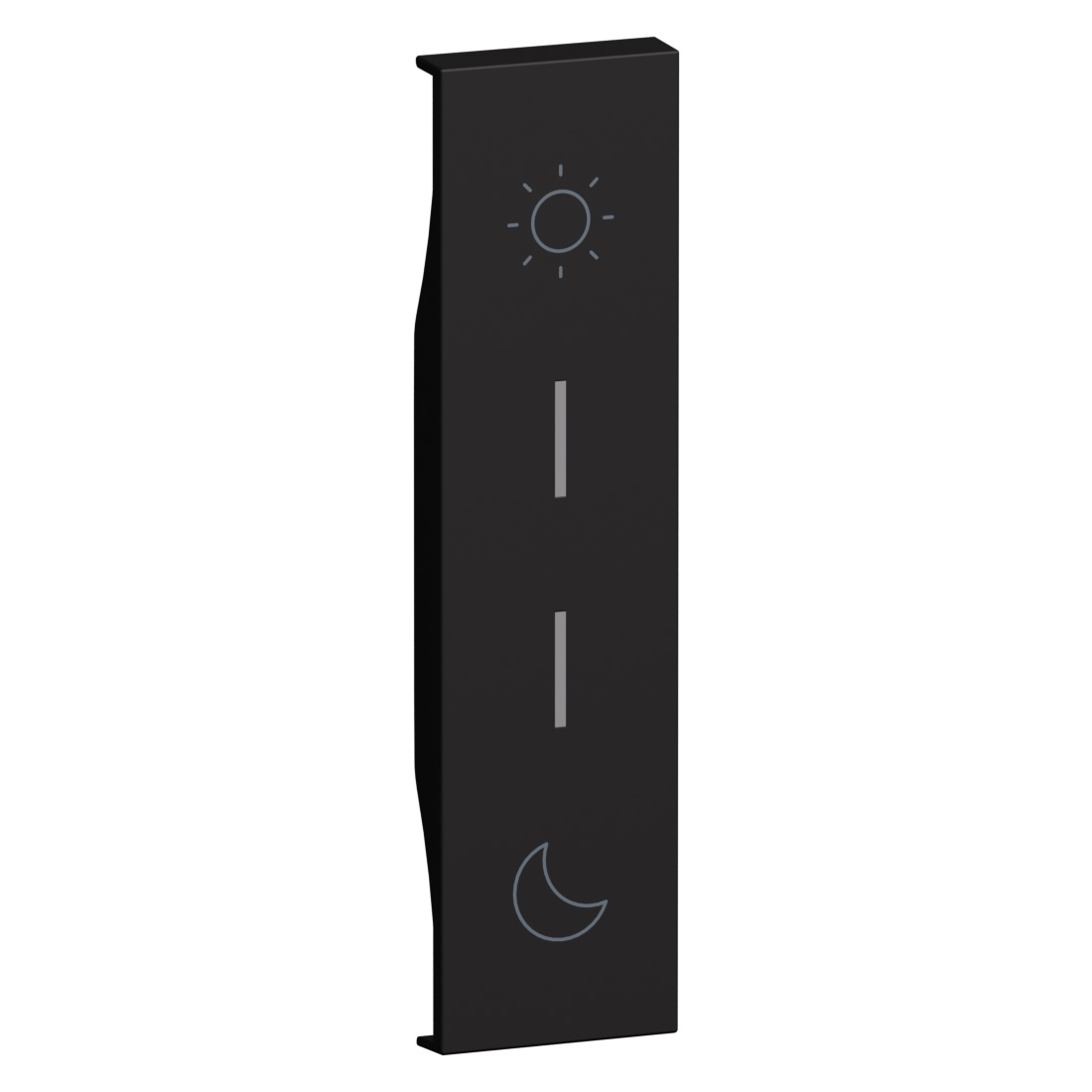 Cover with symbols for multifunction controls.