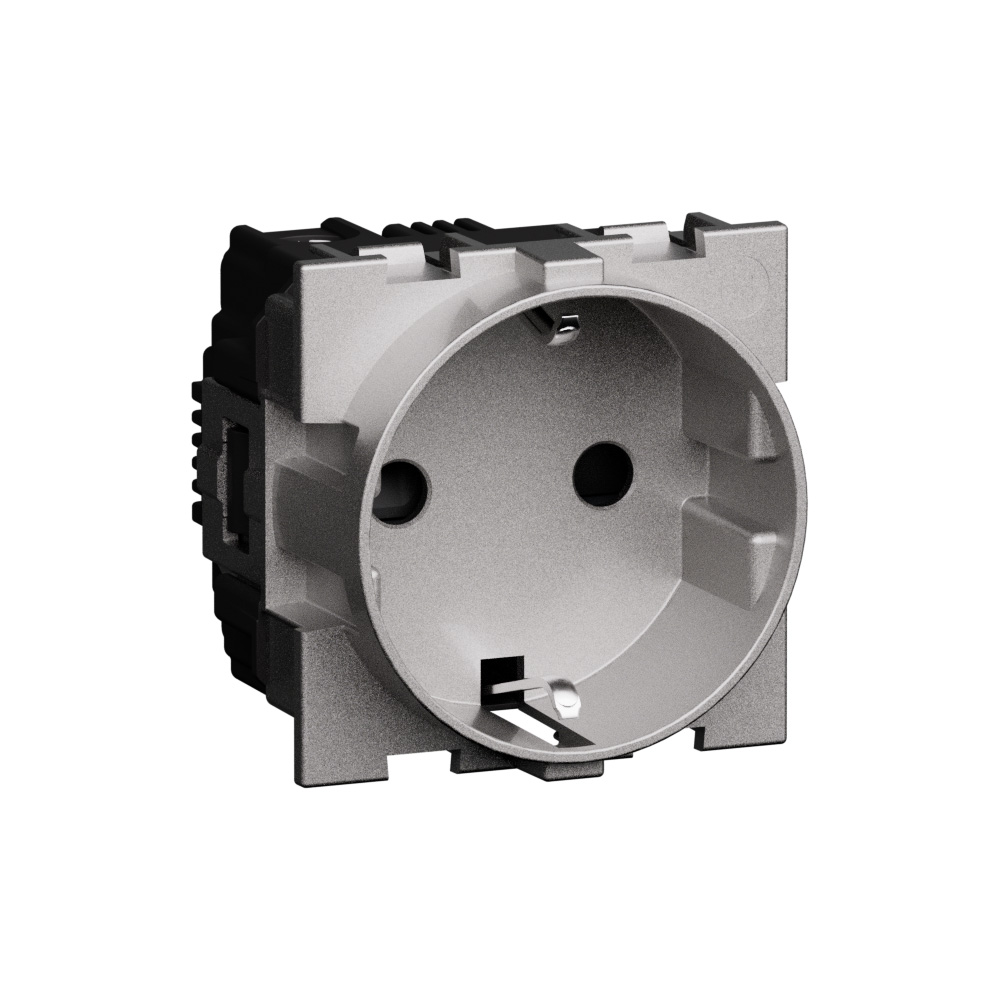 German standard socket 2 P+E 16 A 250 VA socket with earth side contacts