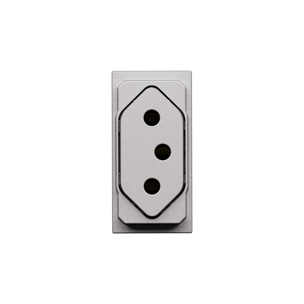 2P+E 20A 250 Va.c. flat brasilian std. Socket