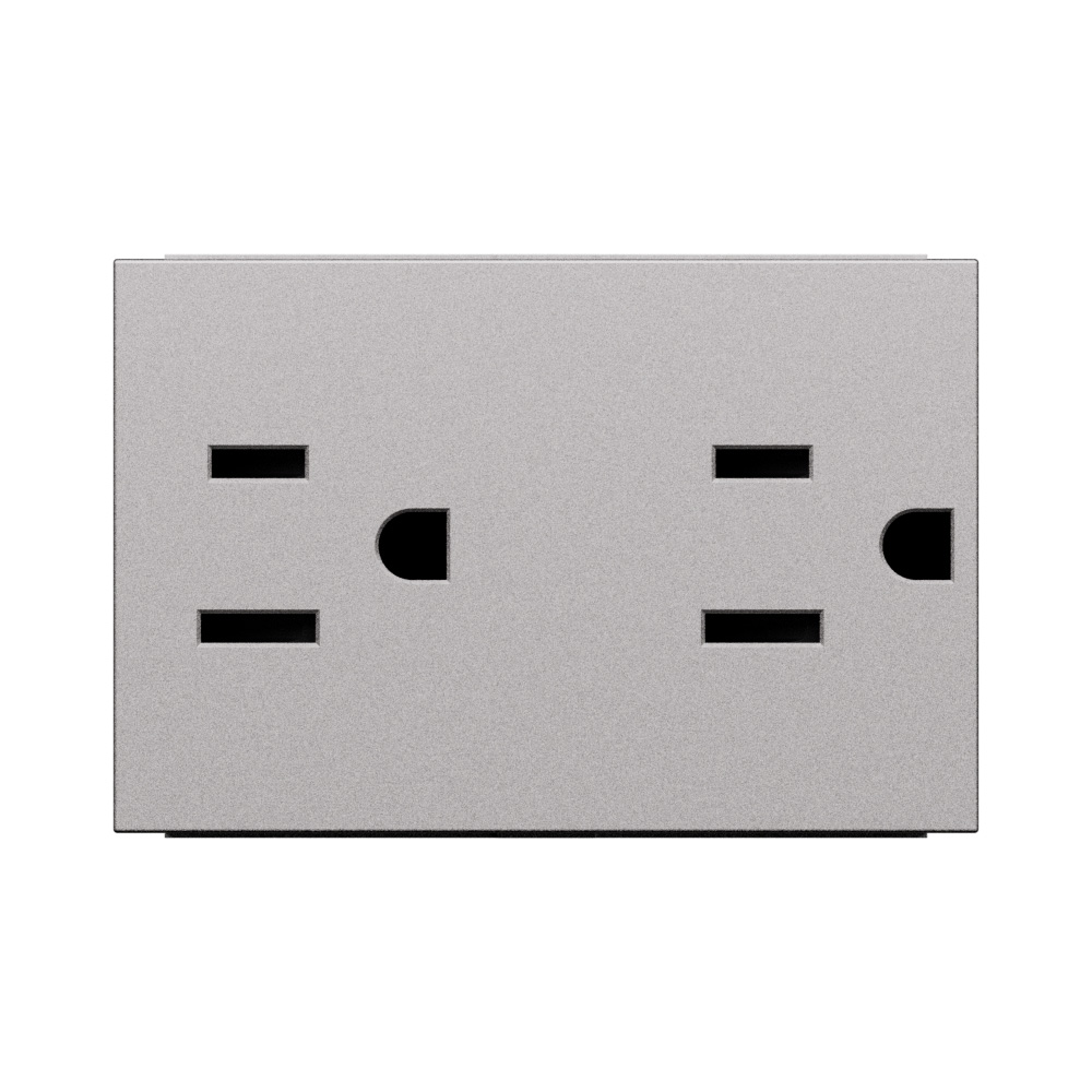 American standard 2 P+E 15 A - 127/250 VA universal duplex socket 