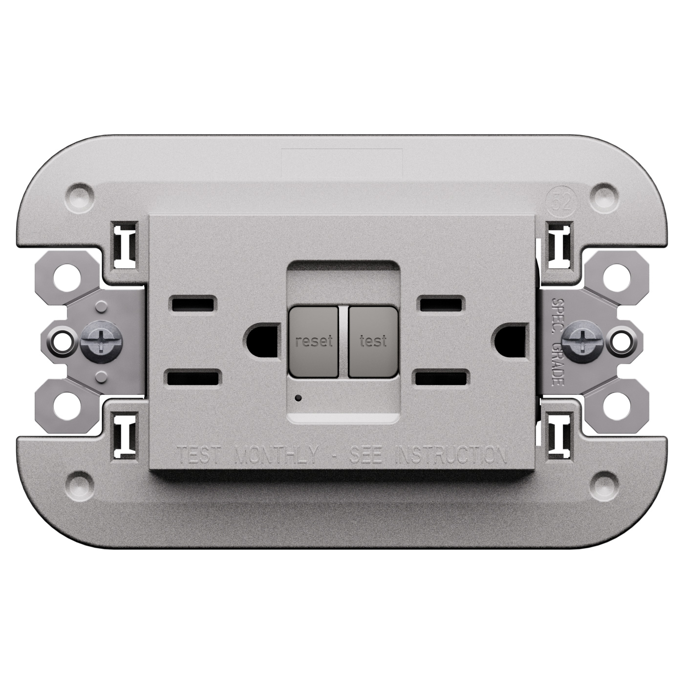 American standard 2 P+E 15 A 127 Va.c. GFCI socket