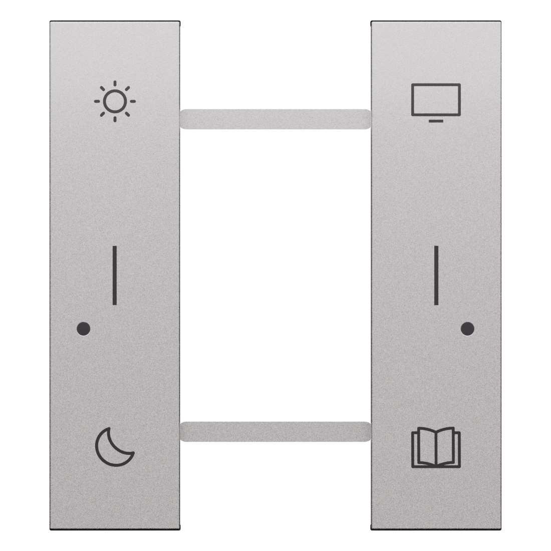 Cover 1+1M 4 scenarios day/night/TV/read steel